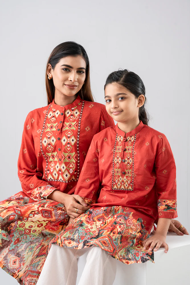 Smart Fit Embroidered Ethnic Kurta - Image 7