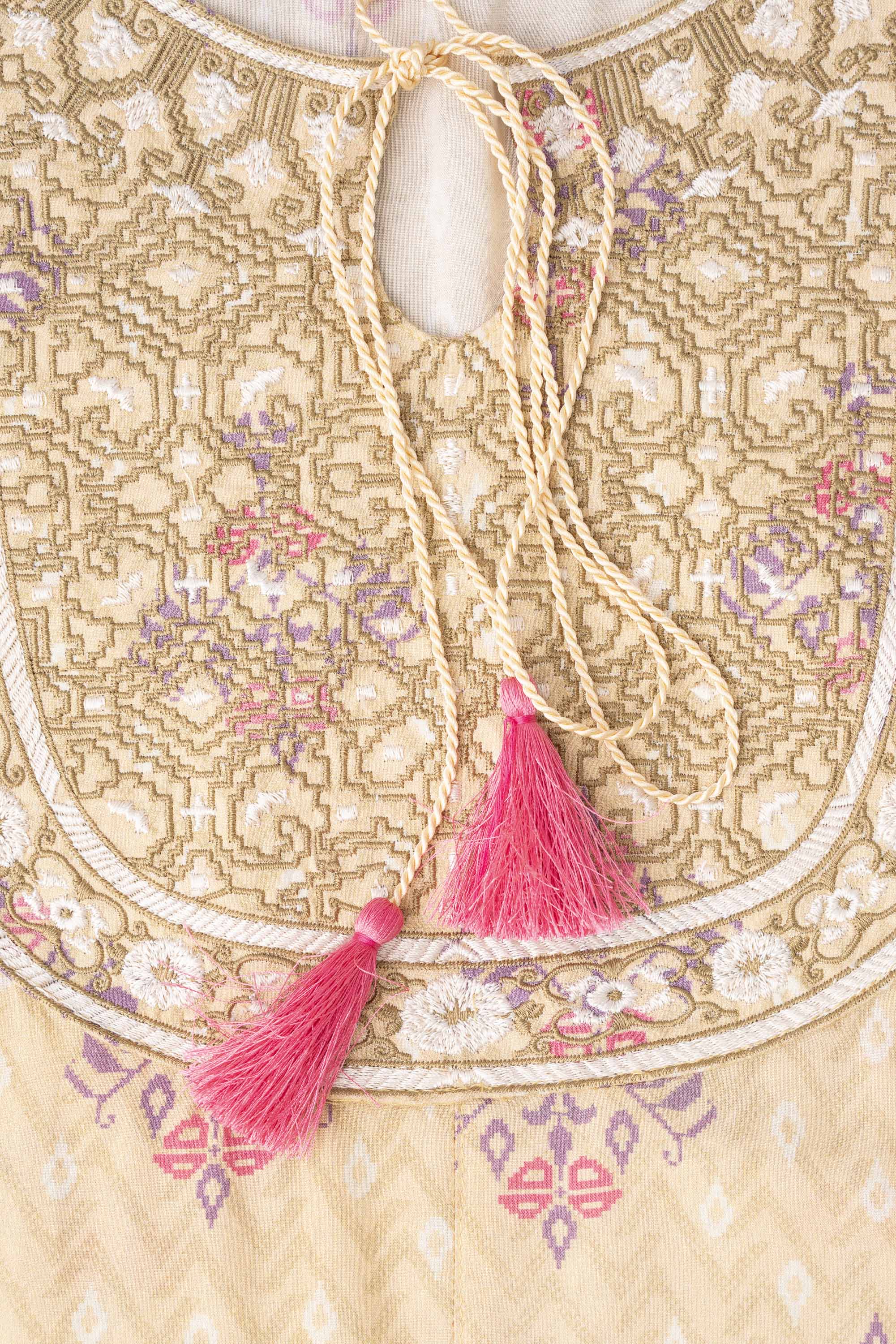 Smart Fit Embroidered Viscose Ethnic Kurta - Image 6