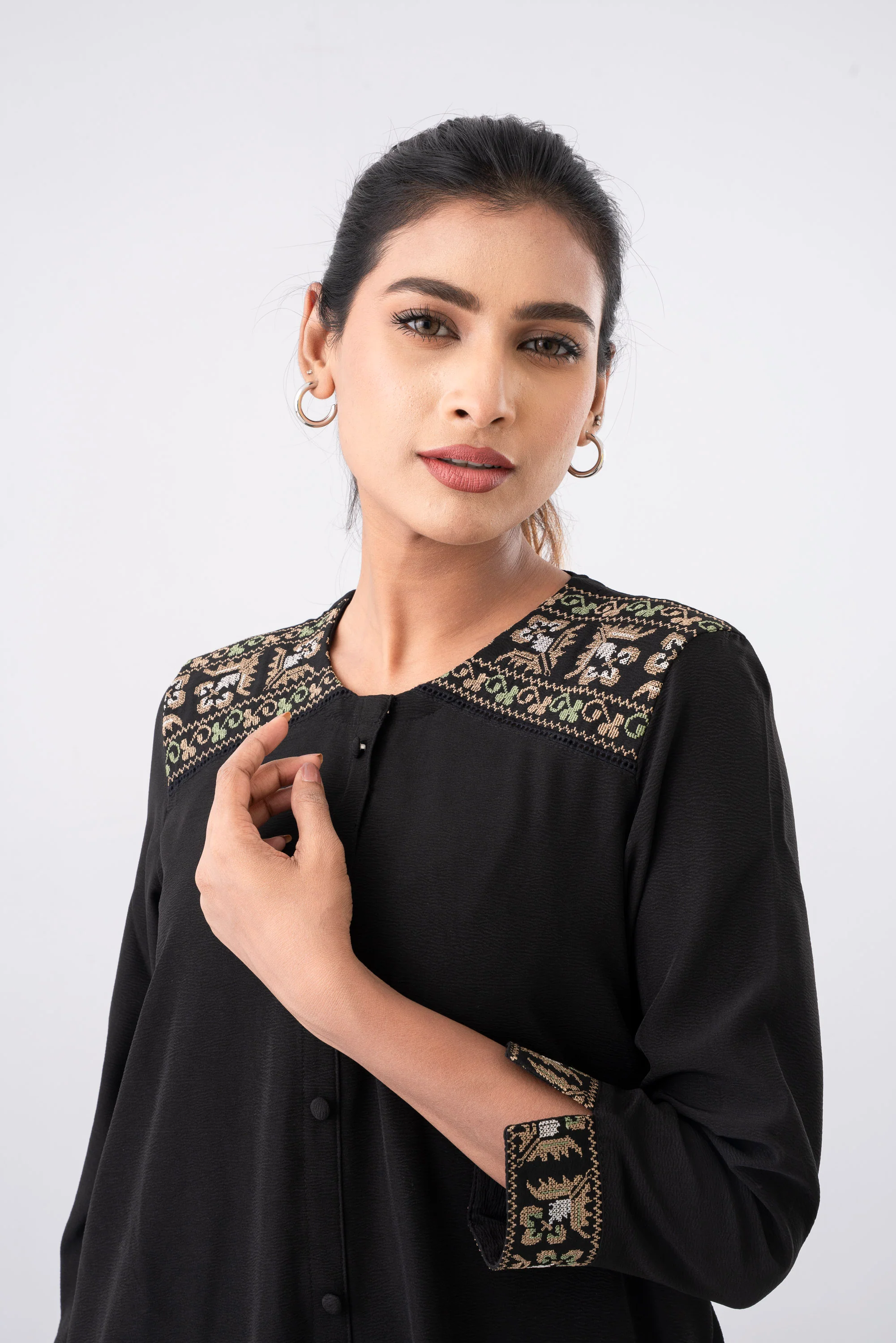 Smart Fit Georgette Ethnic Kurta - Image 11