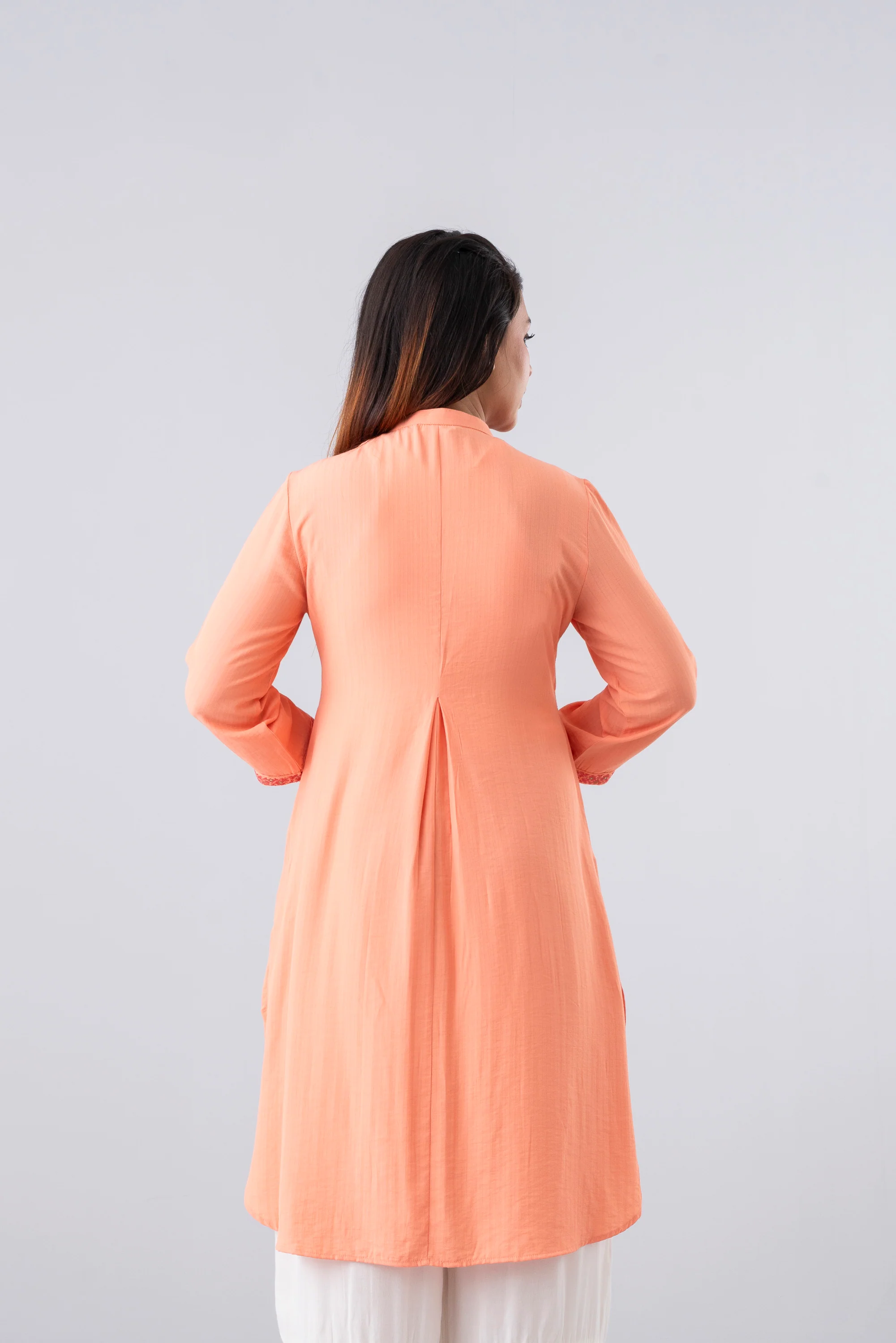 Smart Fit Embroidered Ethnic Kurta - Image 11