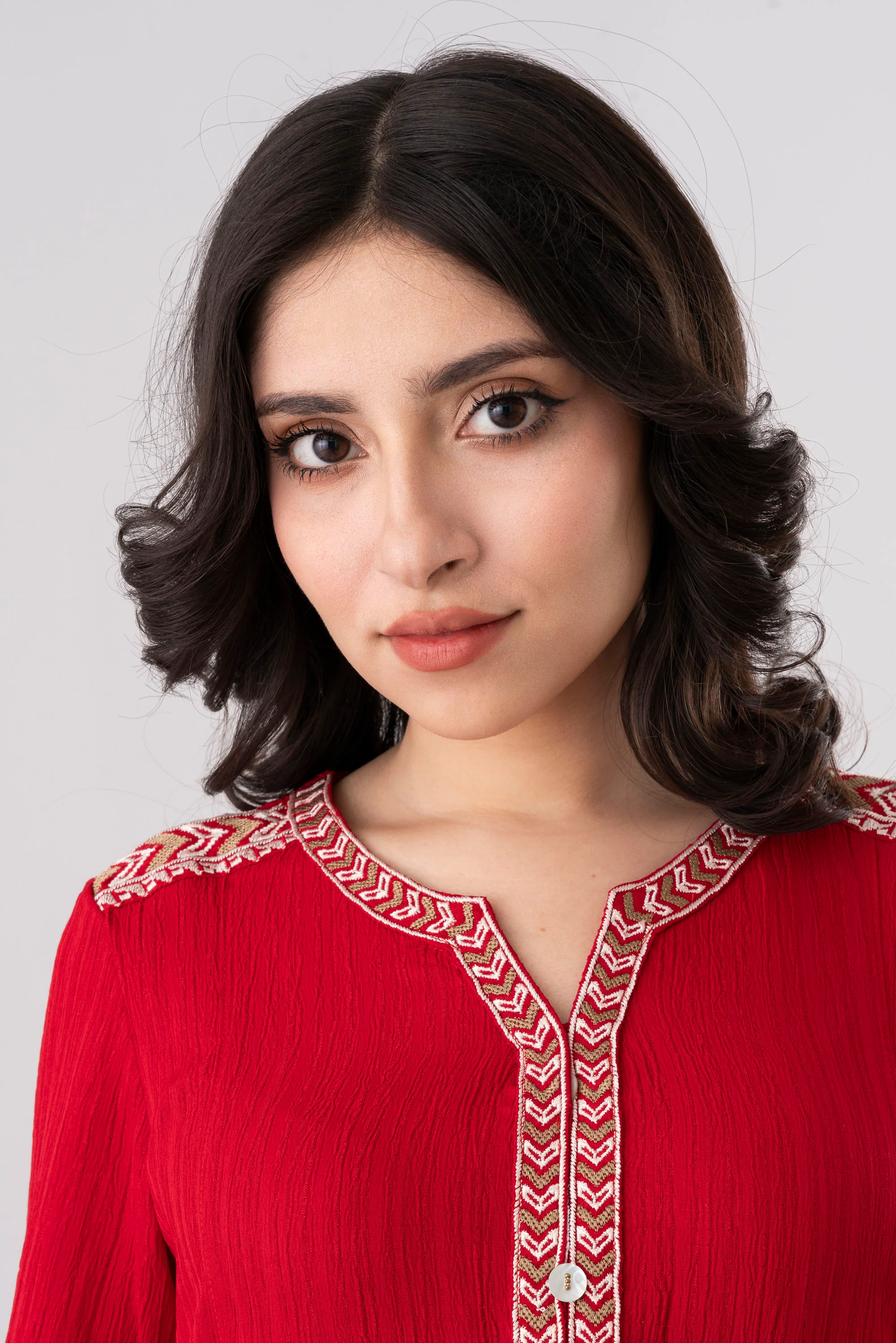 Smart Fit Embroidered Ethnic Kurta - Image 5