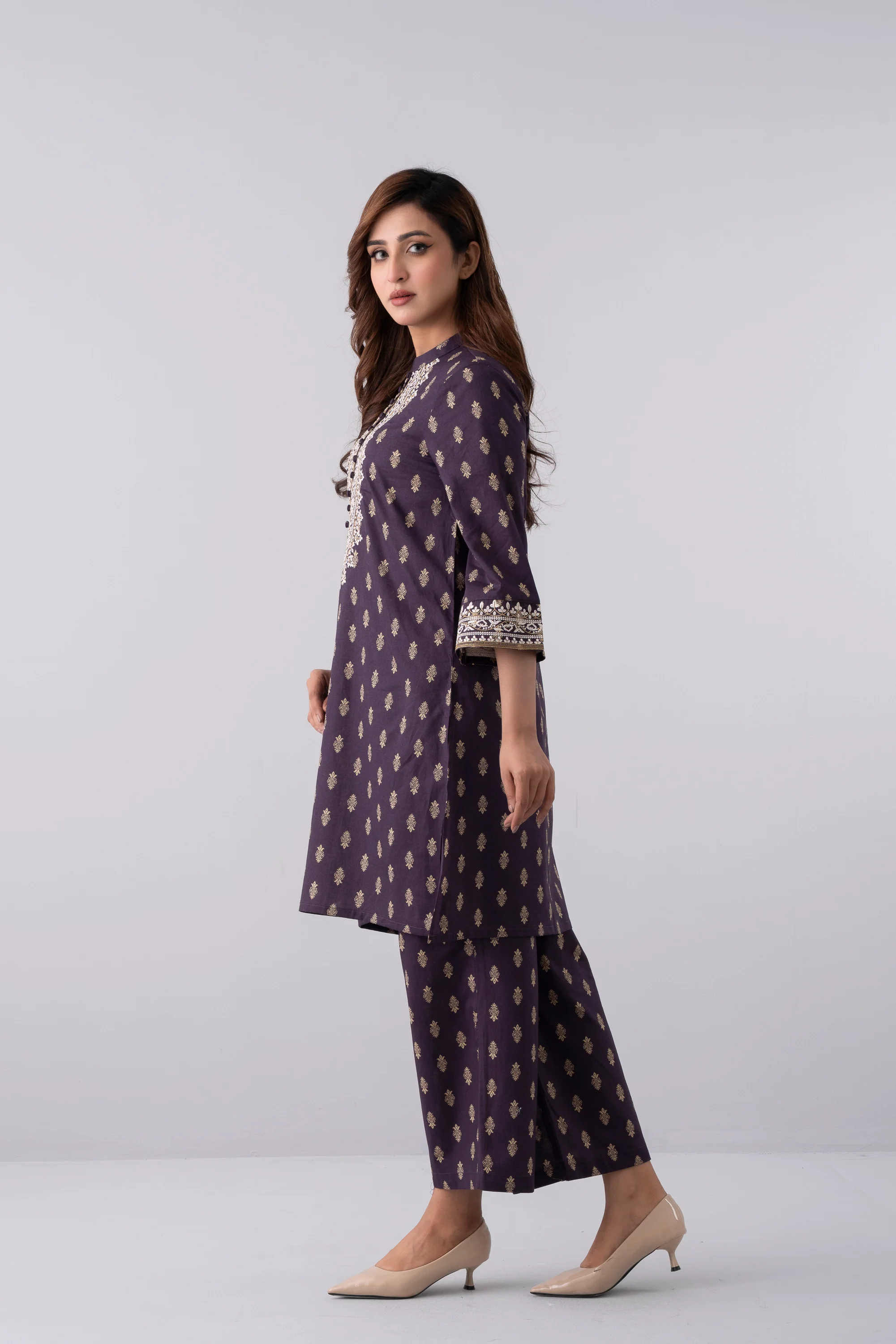 Smart Fit Embroidered Ethnic Kurta - Image 3