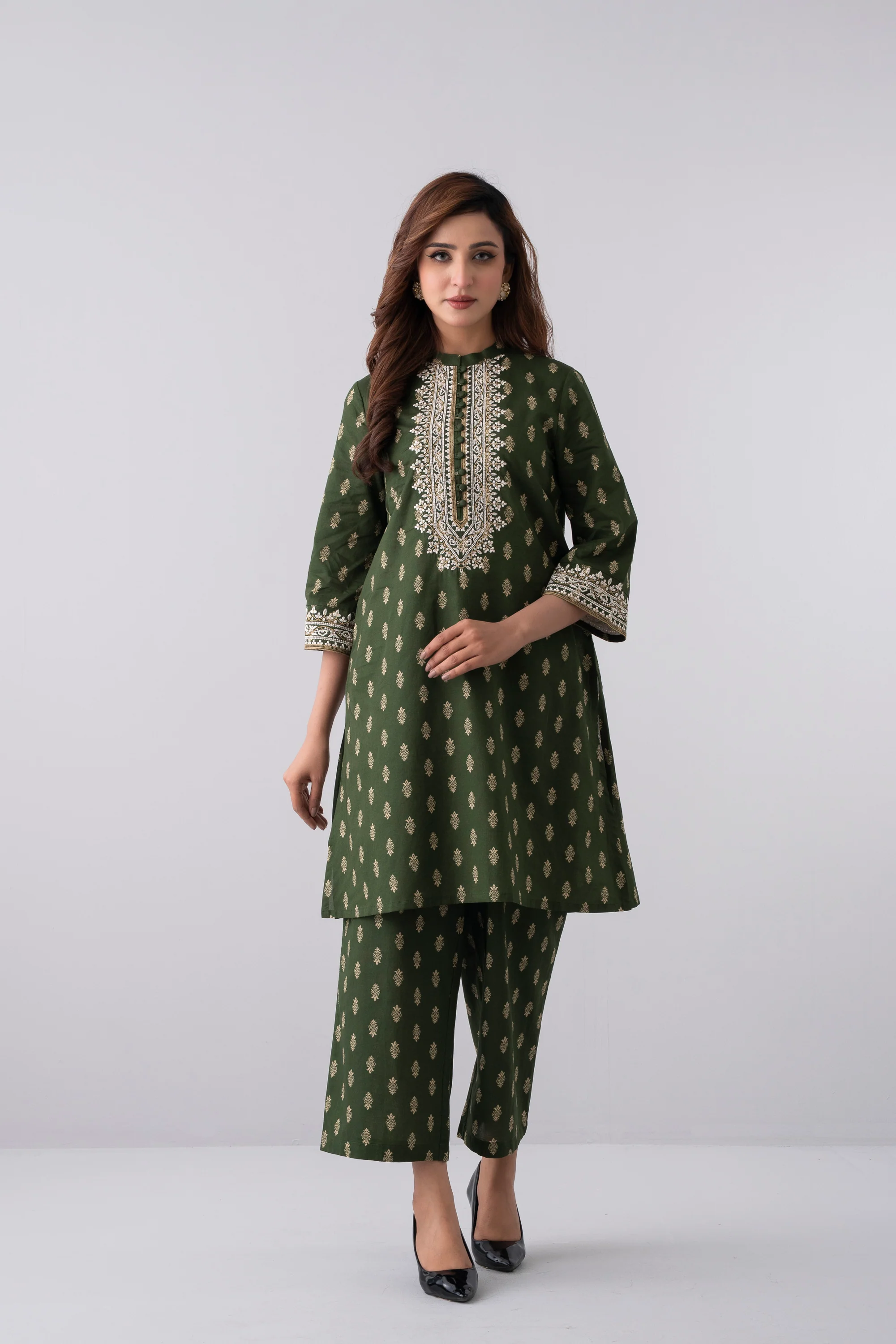 Smart Fit Embroidered Ethnic Kurta - Image 7