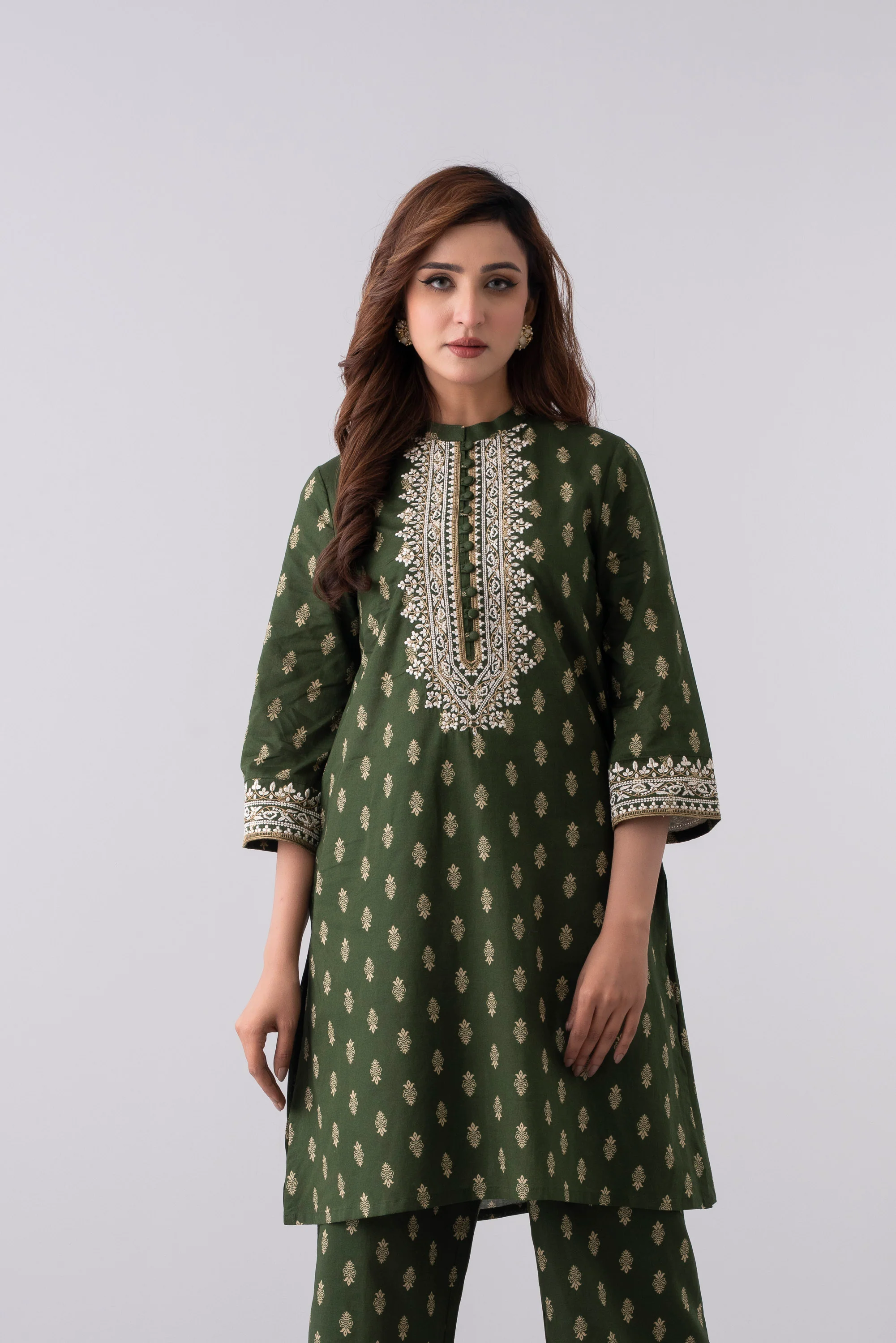 Smart Fit Embroidered Ethnic Kurta - Image 8