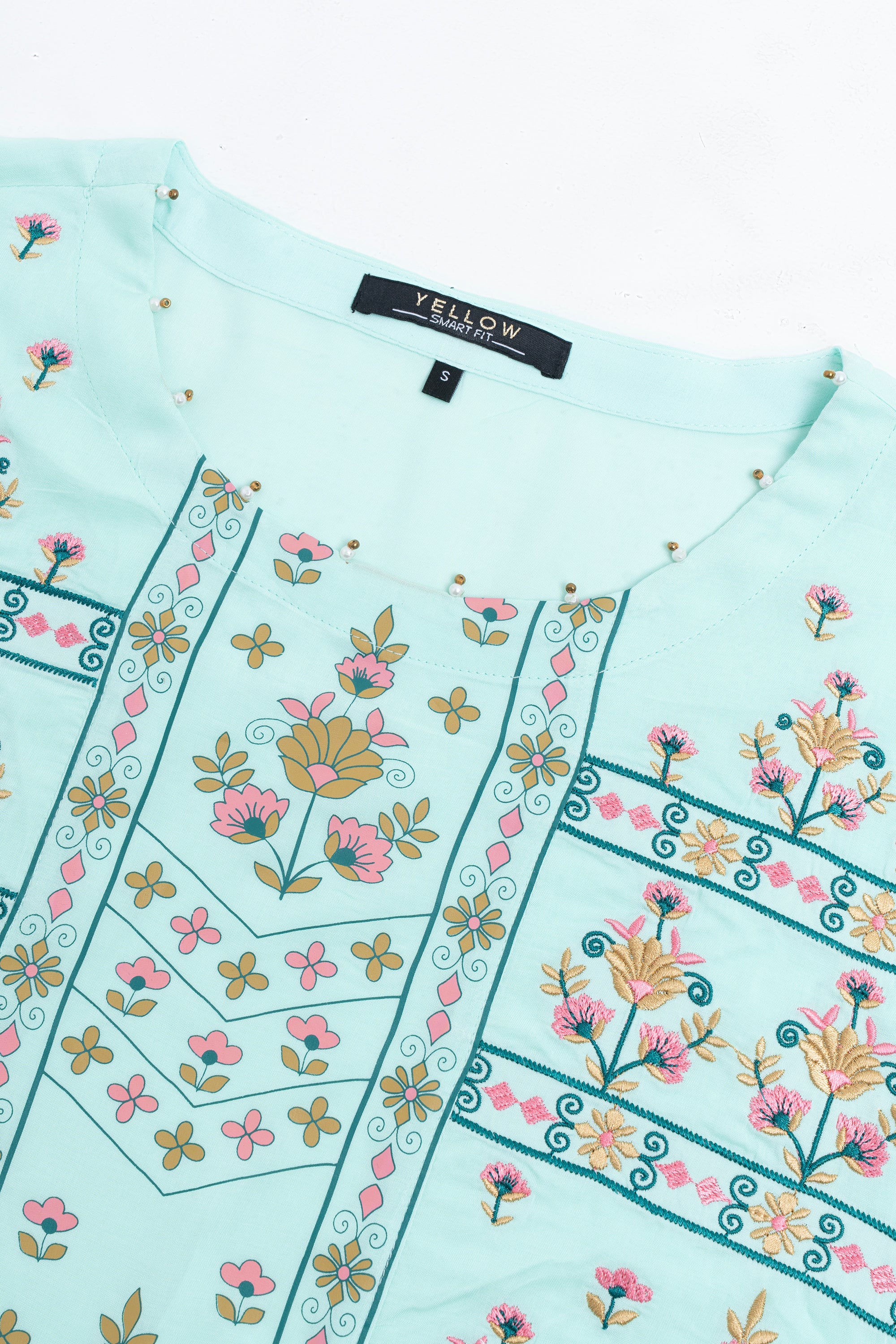Smart Fit Embroidered Viscose Ethnic Kurta - Image 10