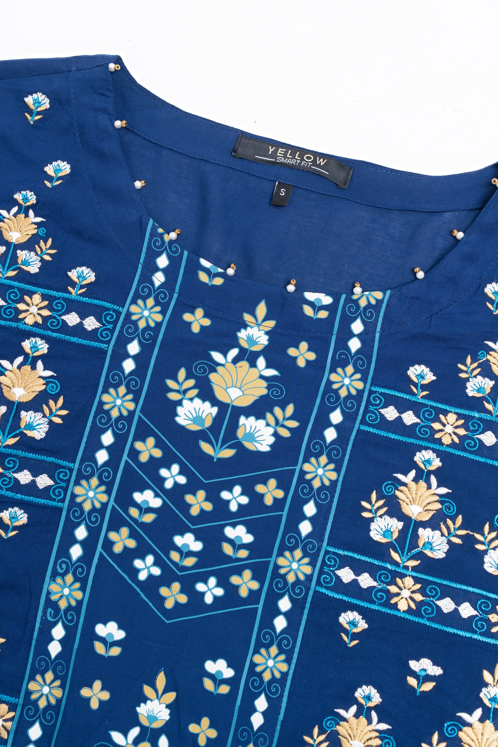 Smart Fit Embroidered Viscose Ethnic Kurta - Image 5
