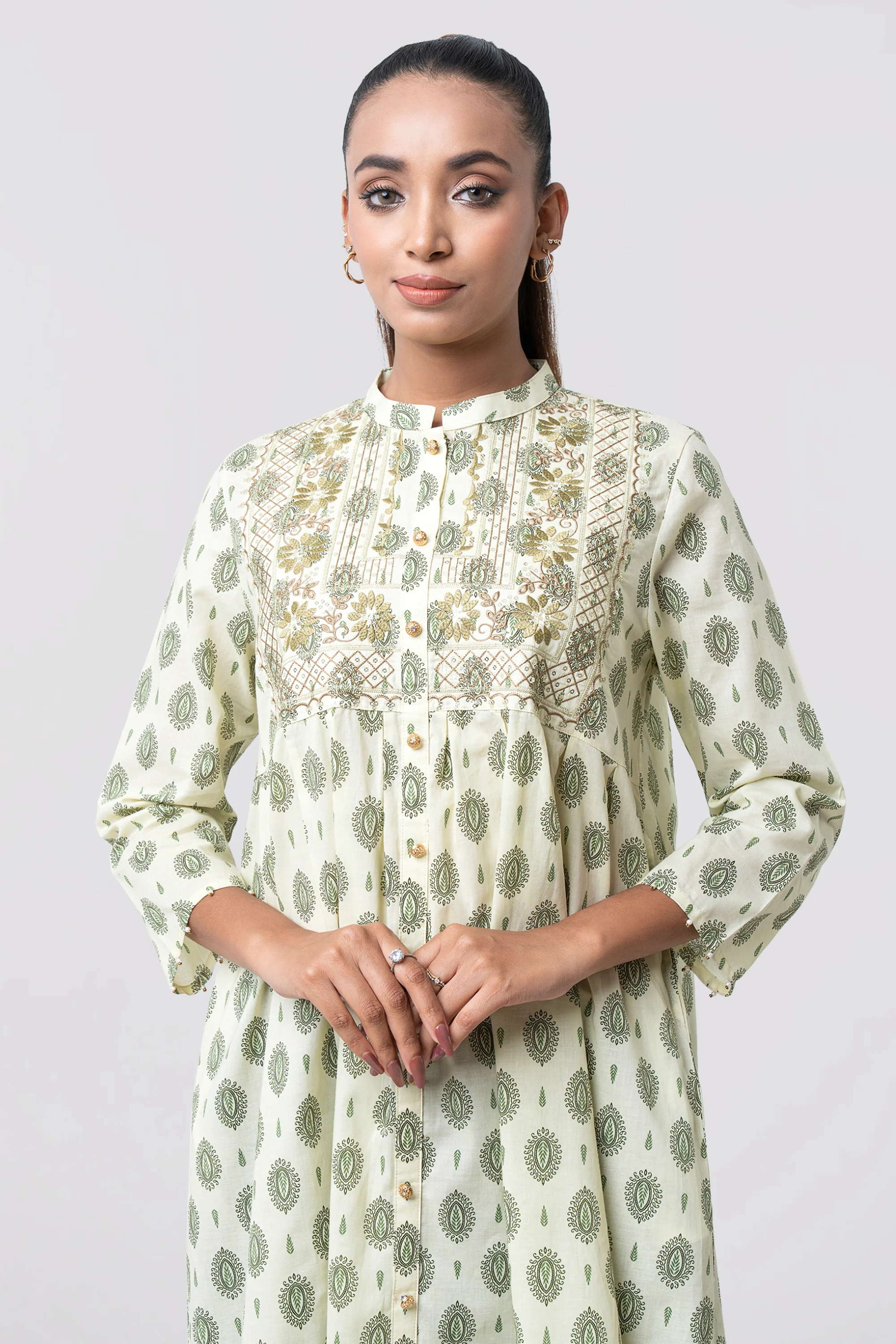 Smart Fit Embroidered Ethnic Kurta - Image 10