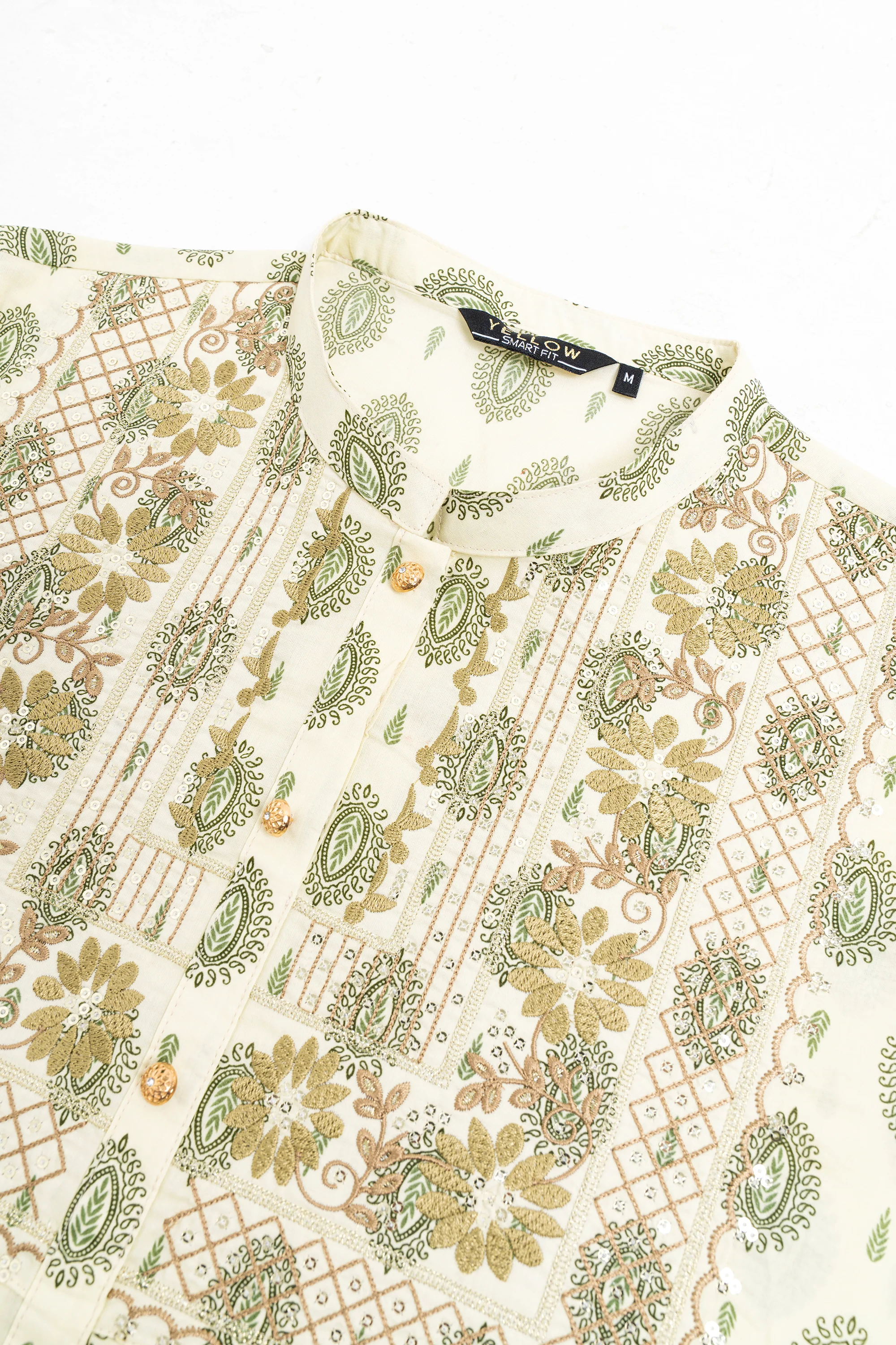 Smart Fit Embroidered Ethnic Kurta - Image 11