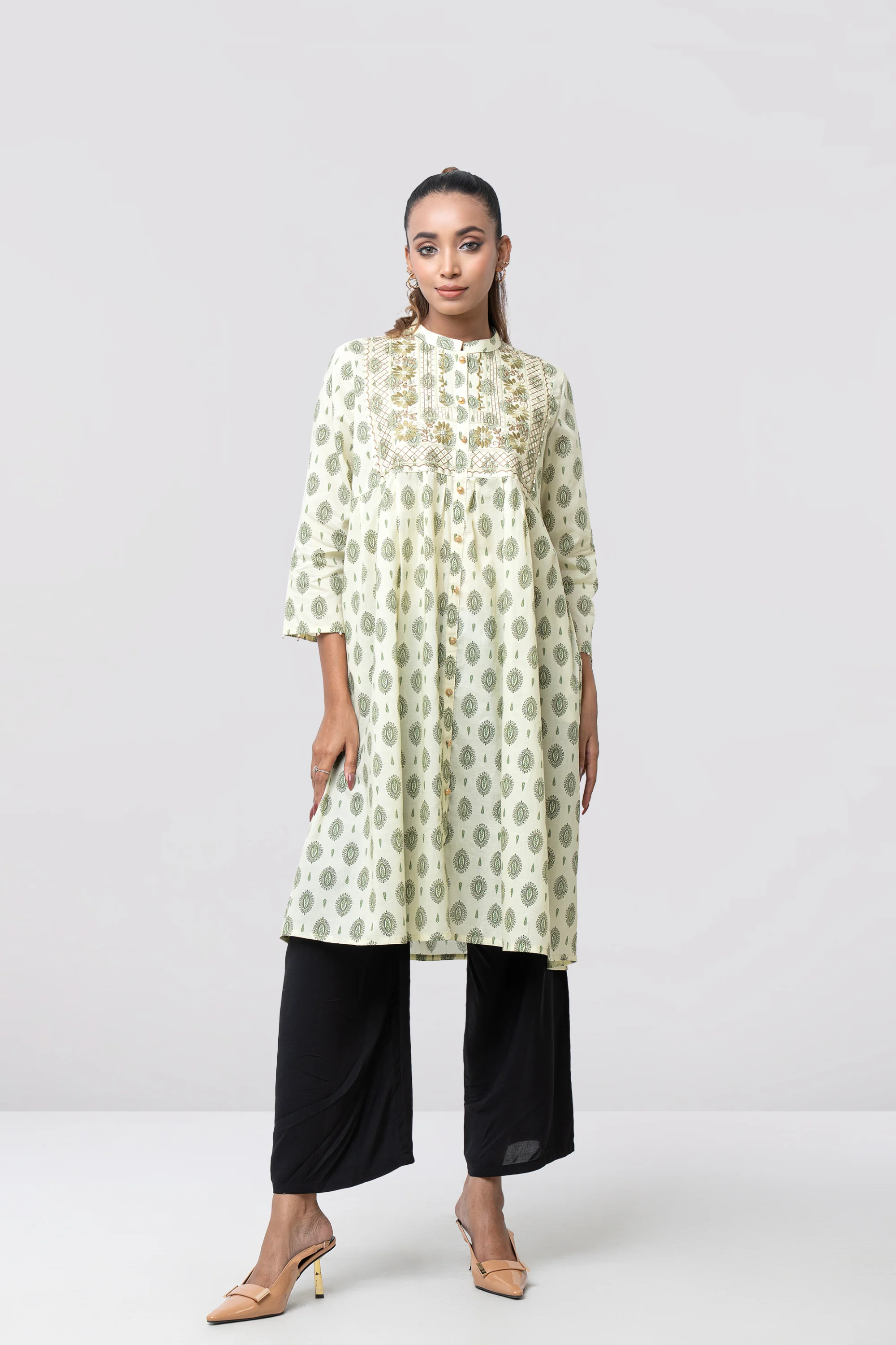 Smart Fit Embroidered Ethnic Kurta - Image 7