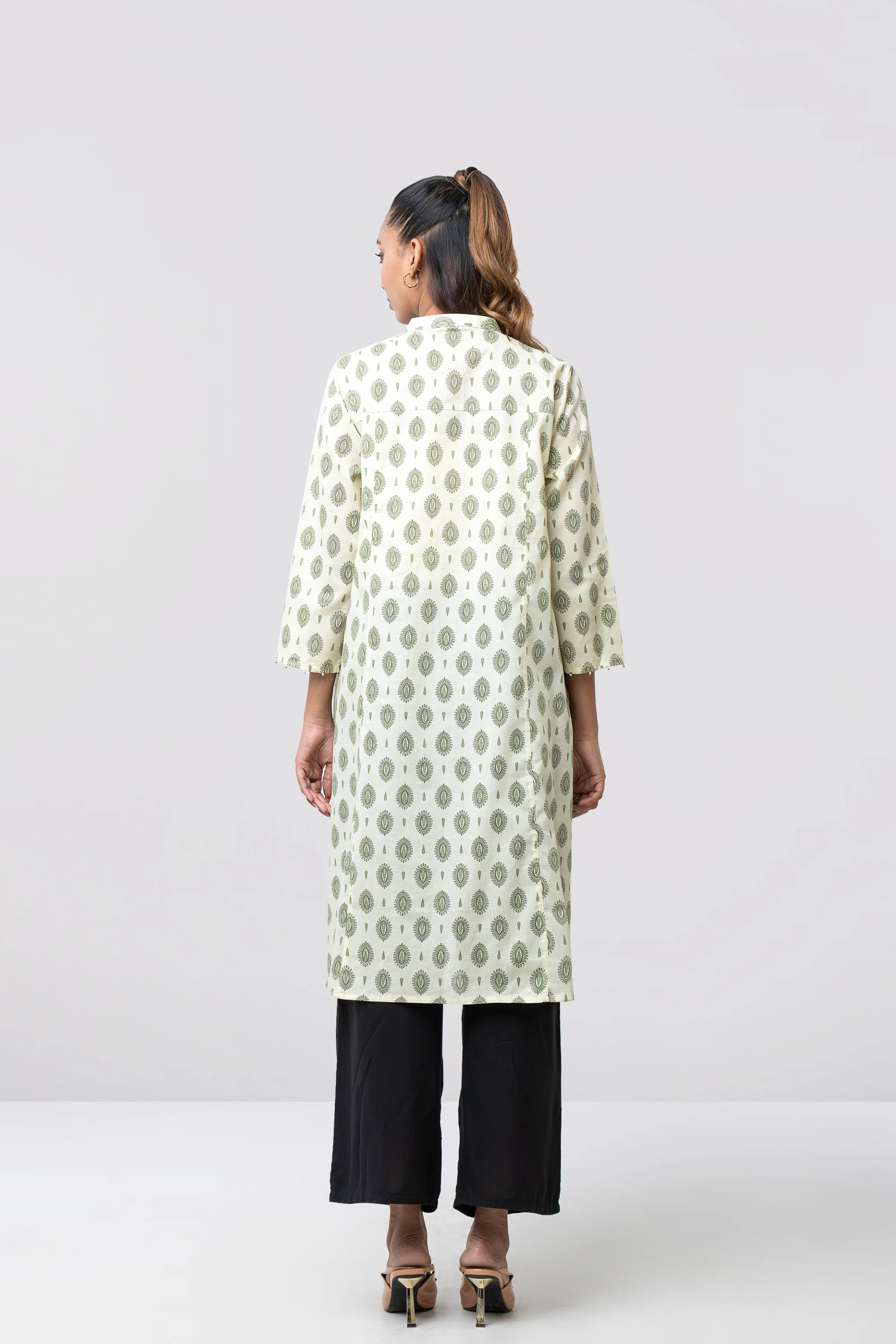 Smart Fit Embroidered Ethnic Kurta - Image 9