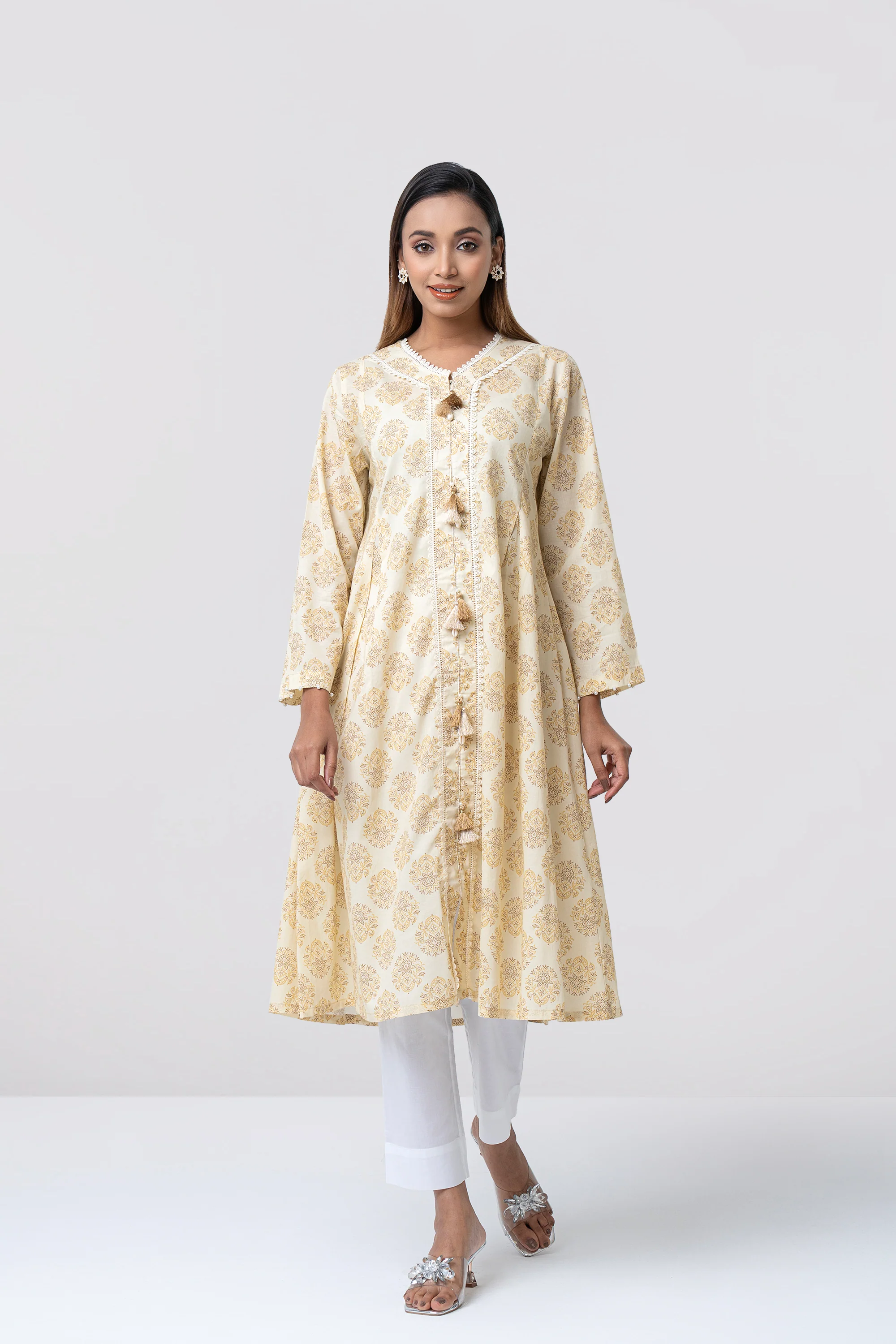 Smart Fit Printed Ethnic Kurta - Image 4