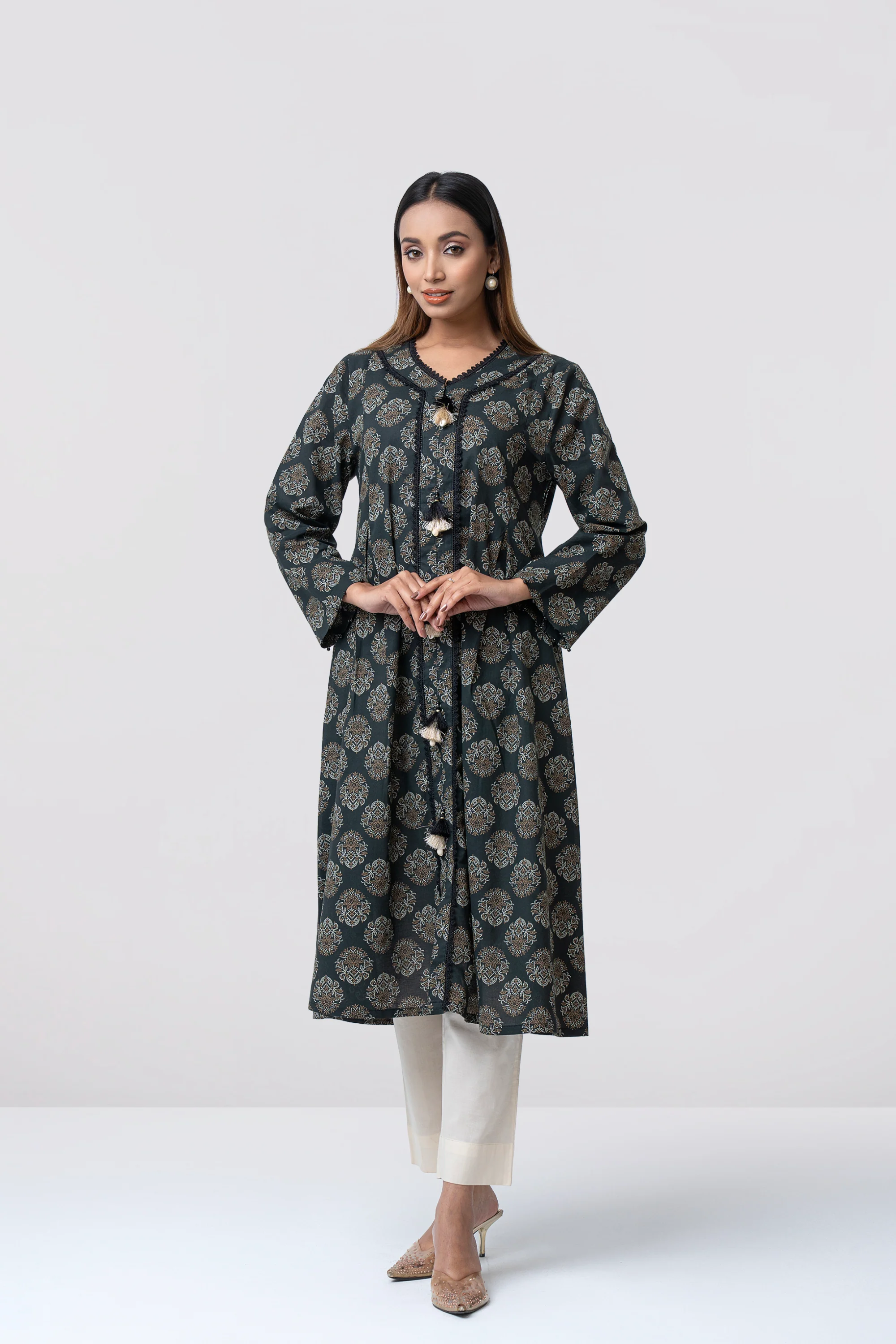 Smart Fit Printed Ethnic Kurta - Image 7