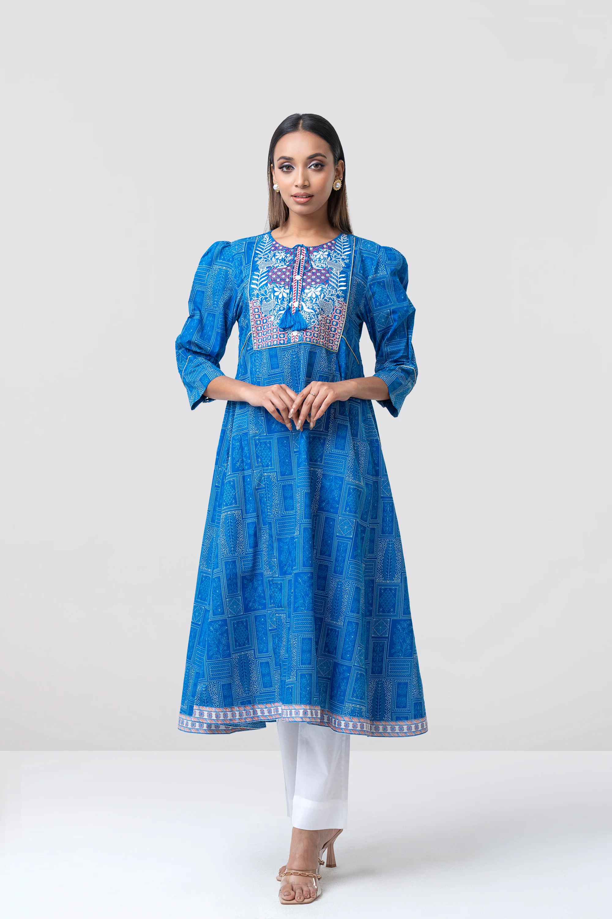 Smart Fit Embroidered Ethnic Kurta