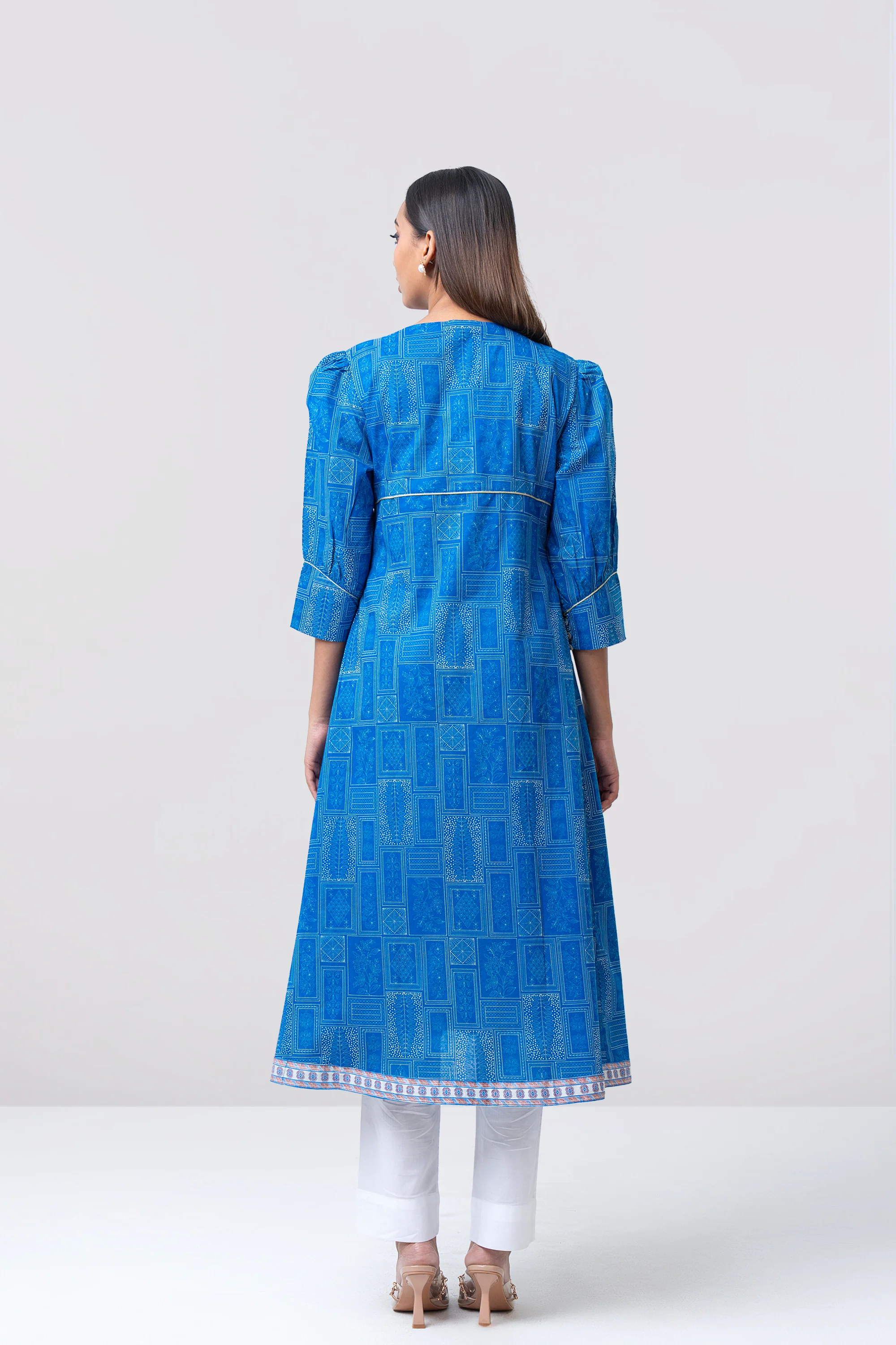 Smart Fit Embroidered Ethnic Kurta - Image 4