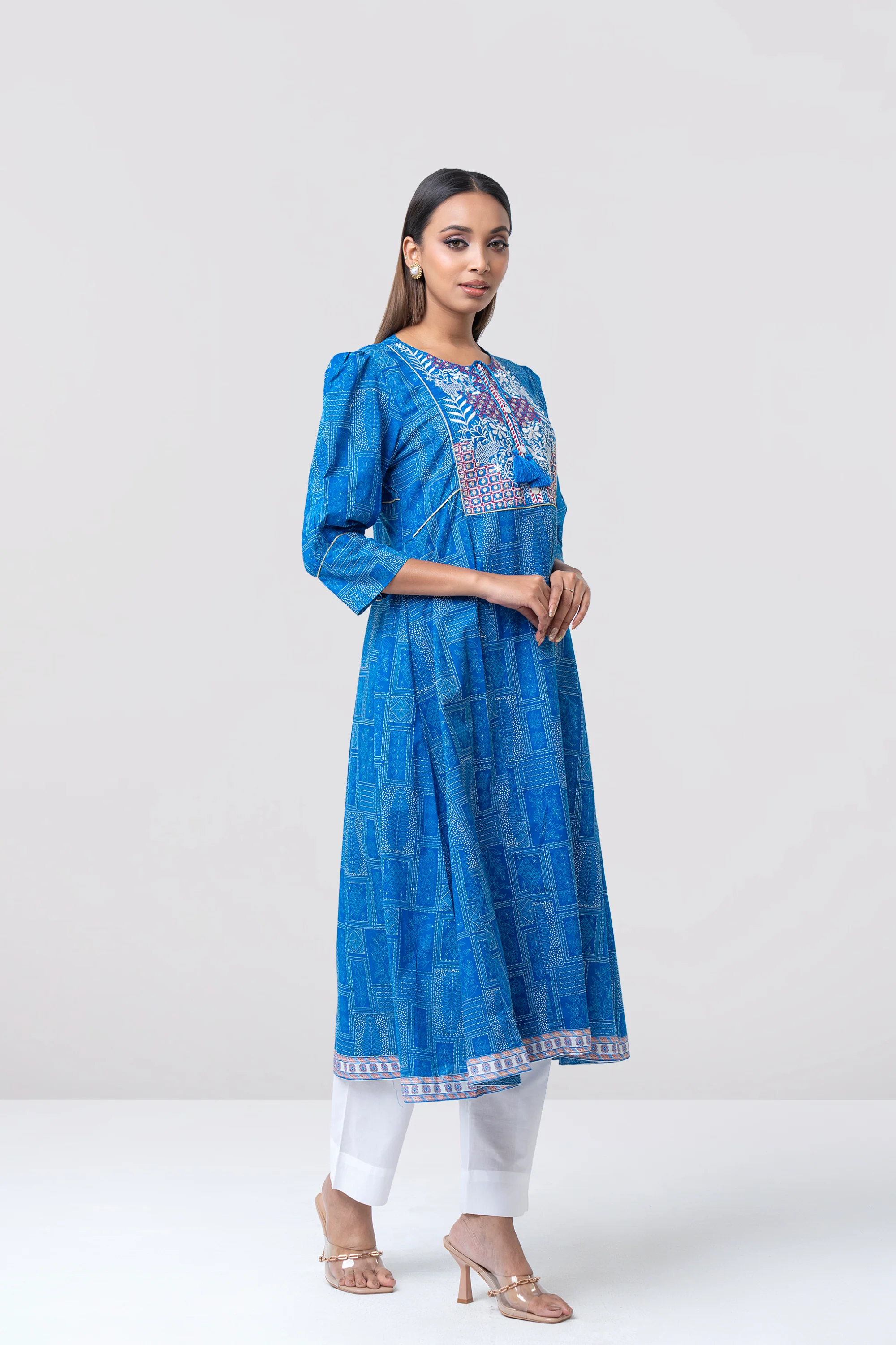 Smart Fit Embroidered Ethnic Kurta - Image 5