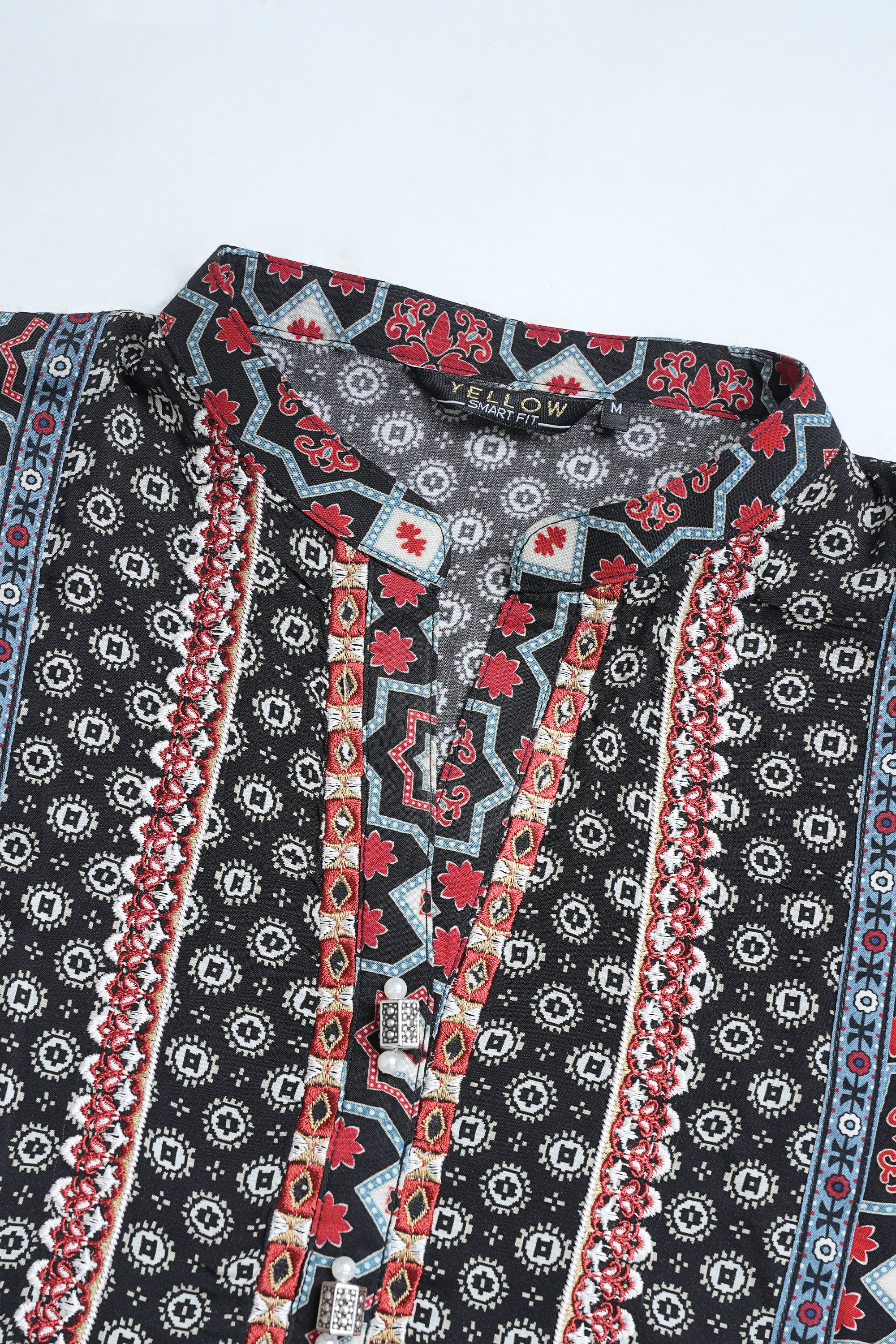 Smart Fit Embroidered Viscose Ethnic Kurta - Image 5