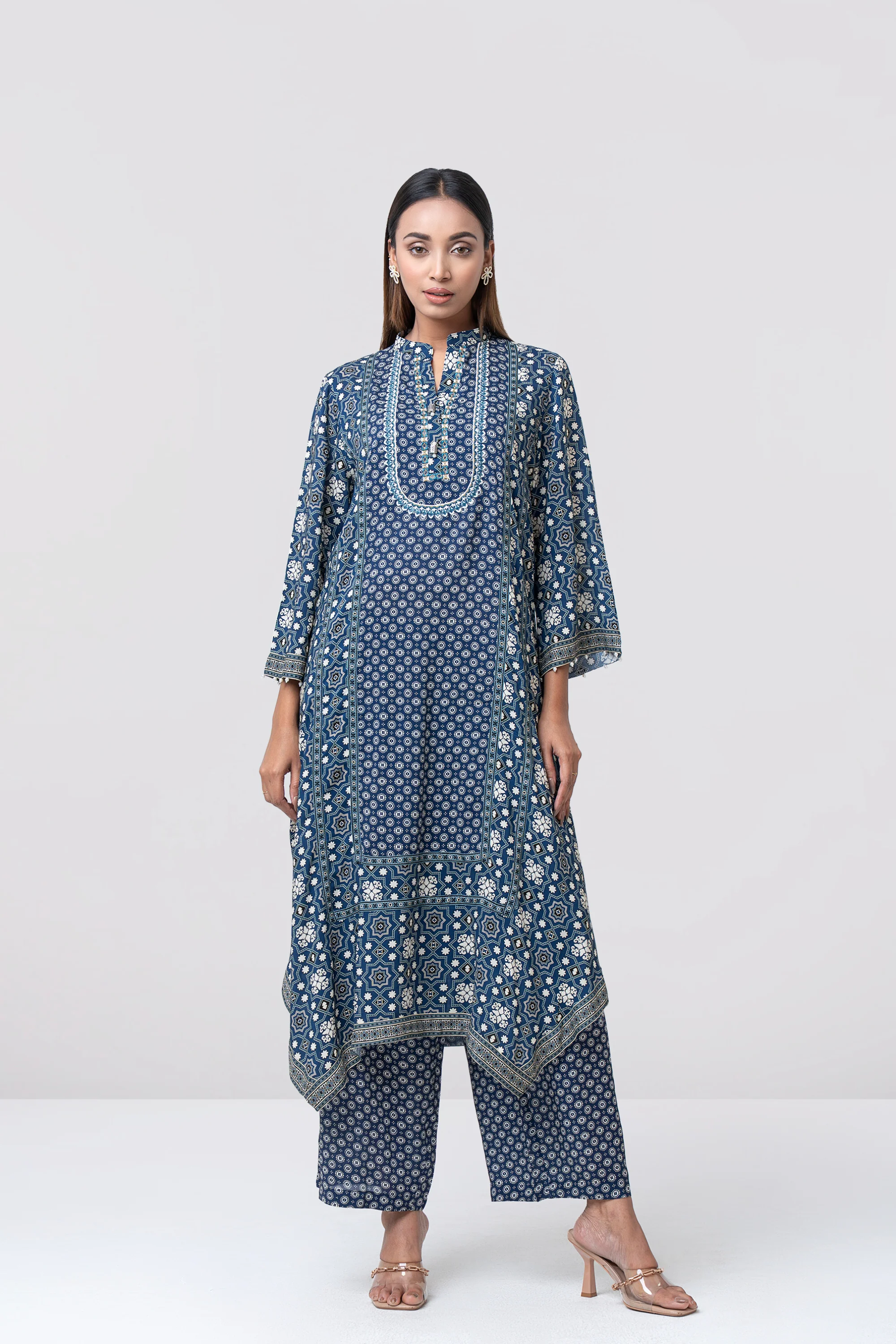 Smart Fit Embroidered Viscose Ethnic Kurta - Image 8
