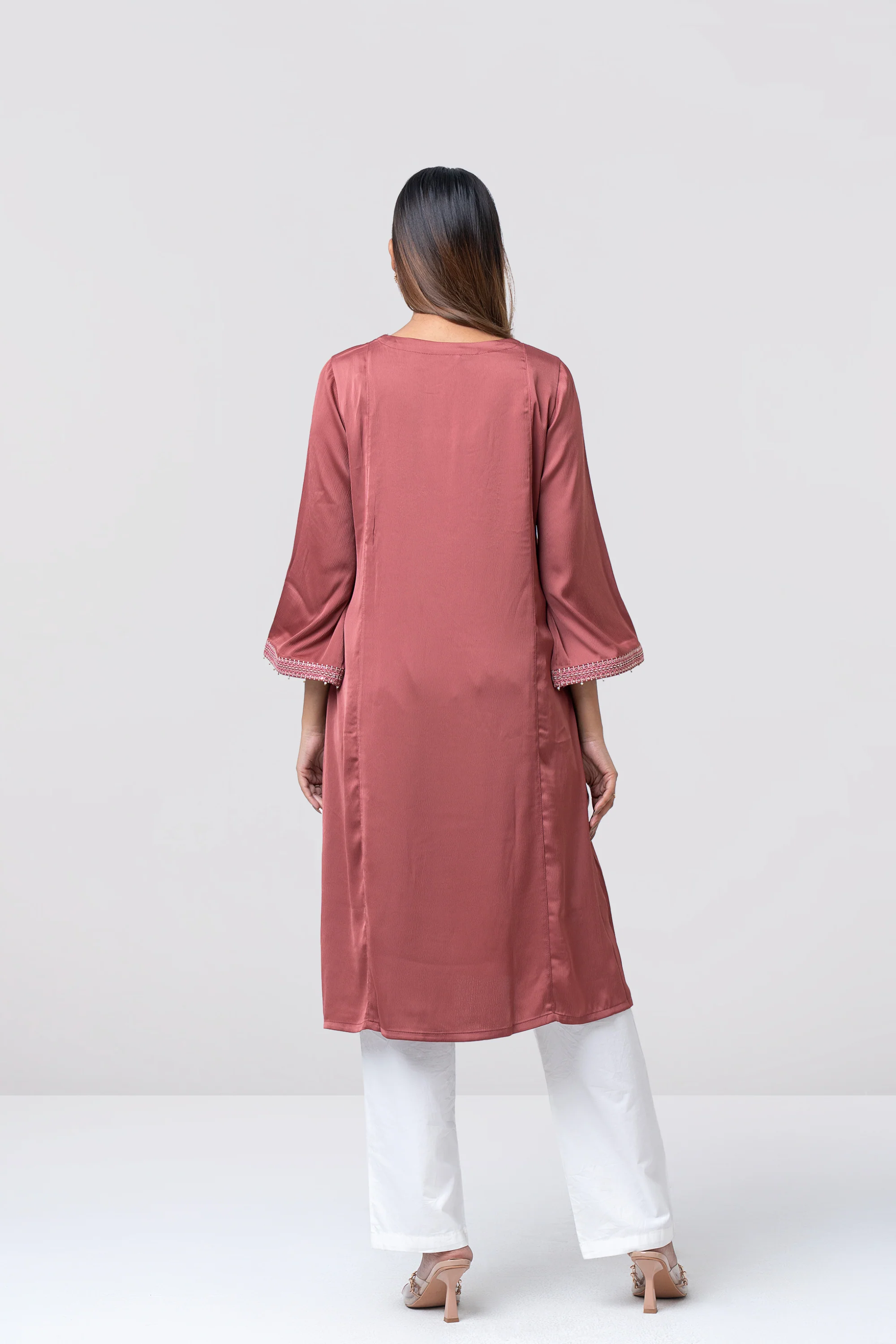 Smart Fit Embroidered Ethnic Kurta - Image 6