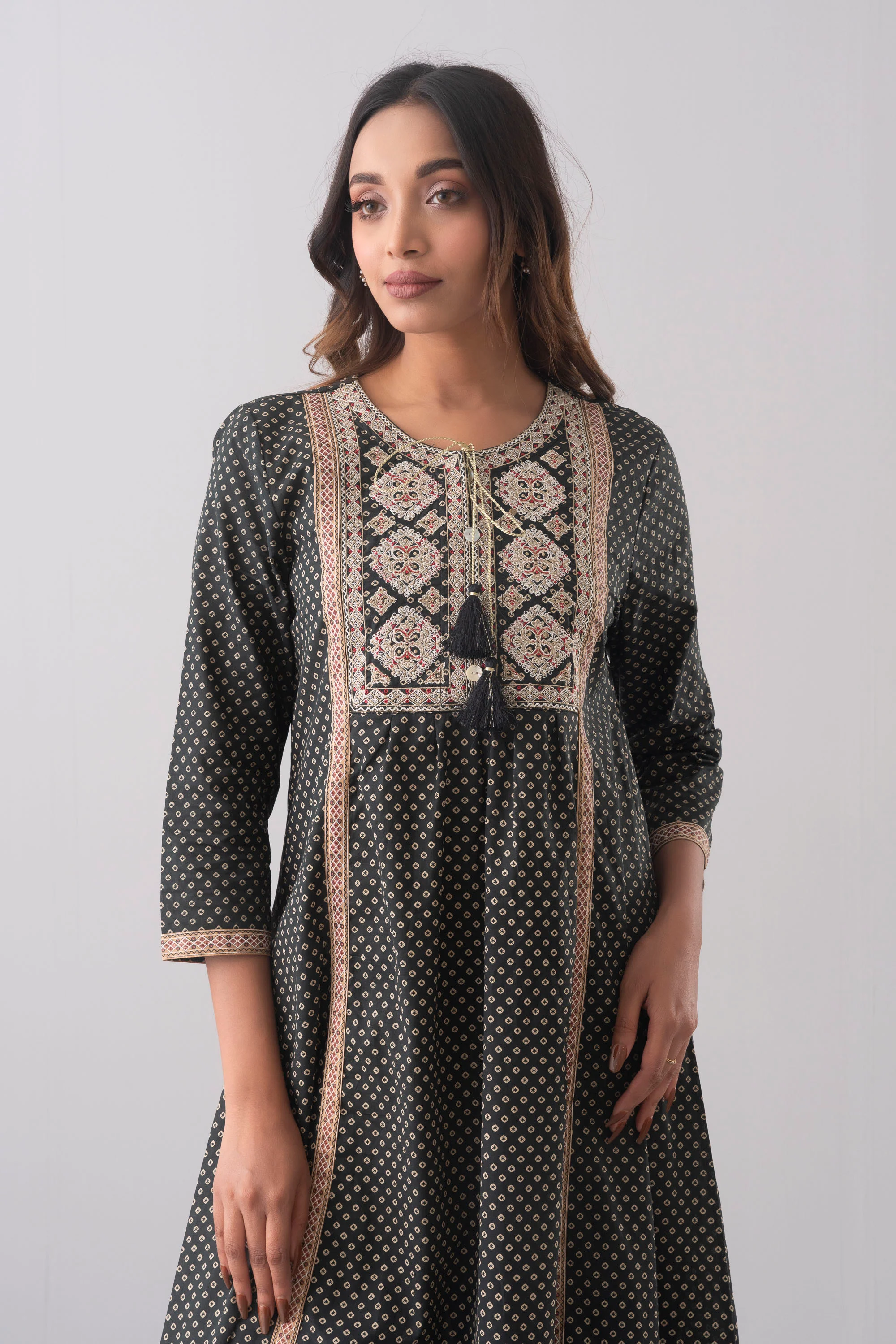 Smart Fit Printed Ethnic Kurta - Image 11