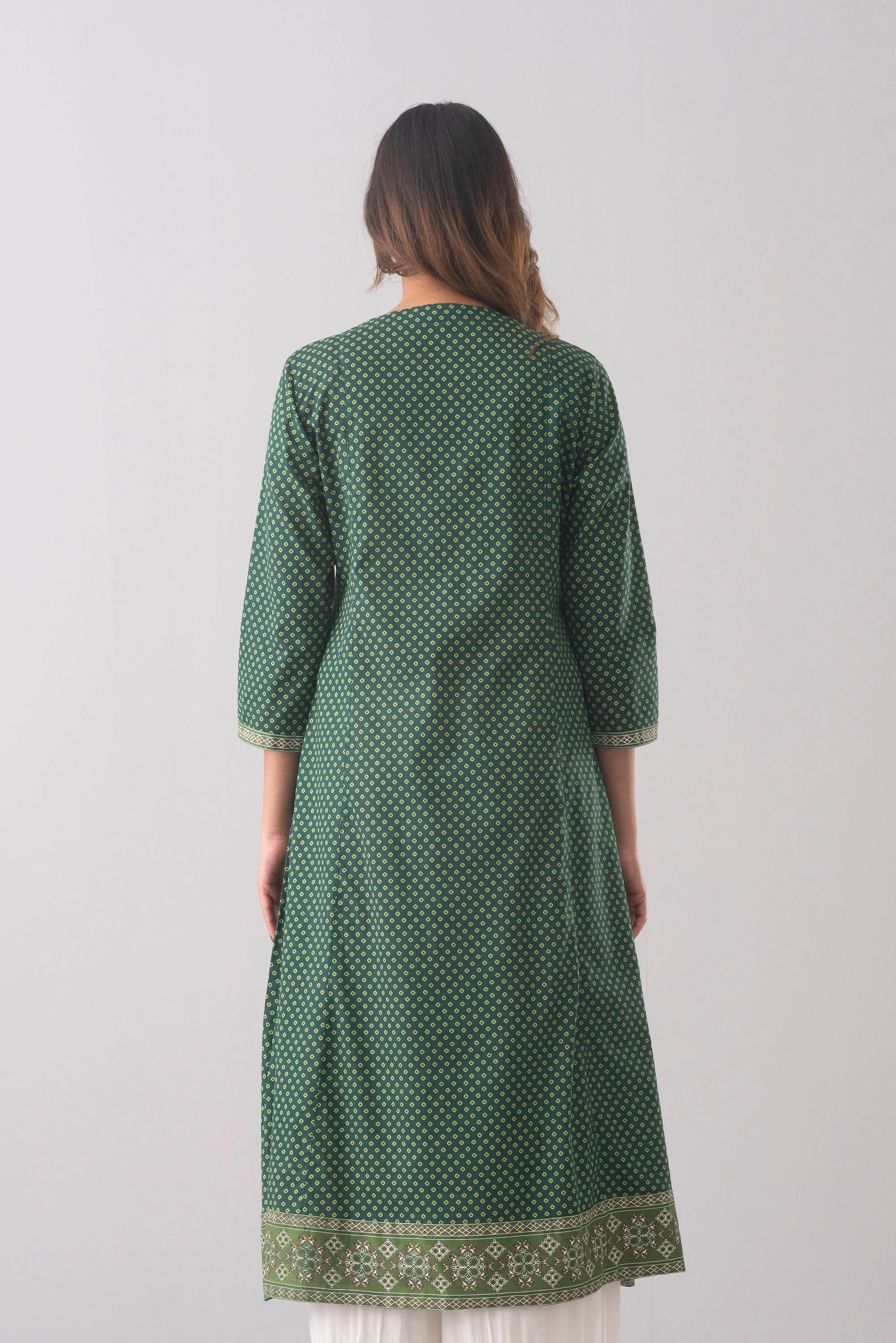 Smart Fit Printed Ethnic Kurta - Image 4