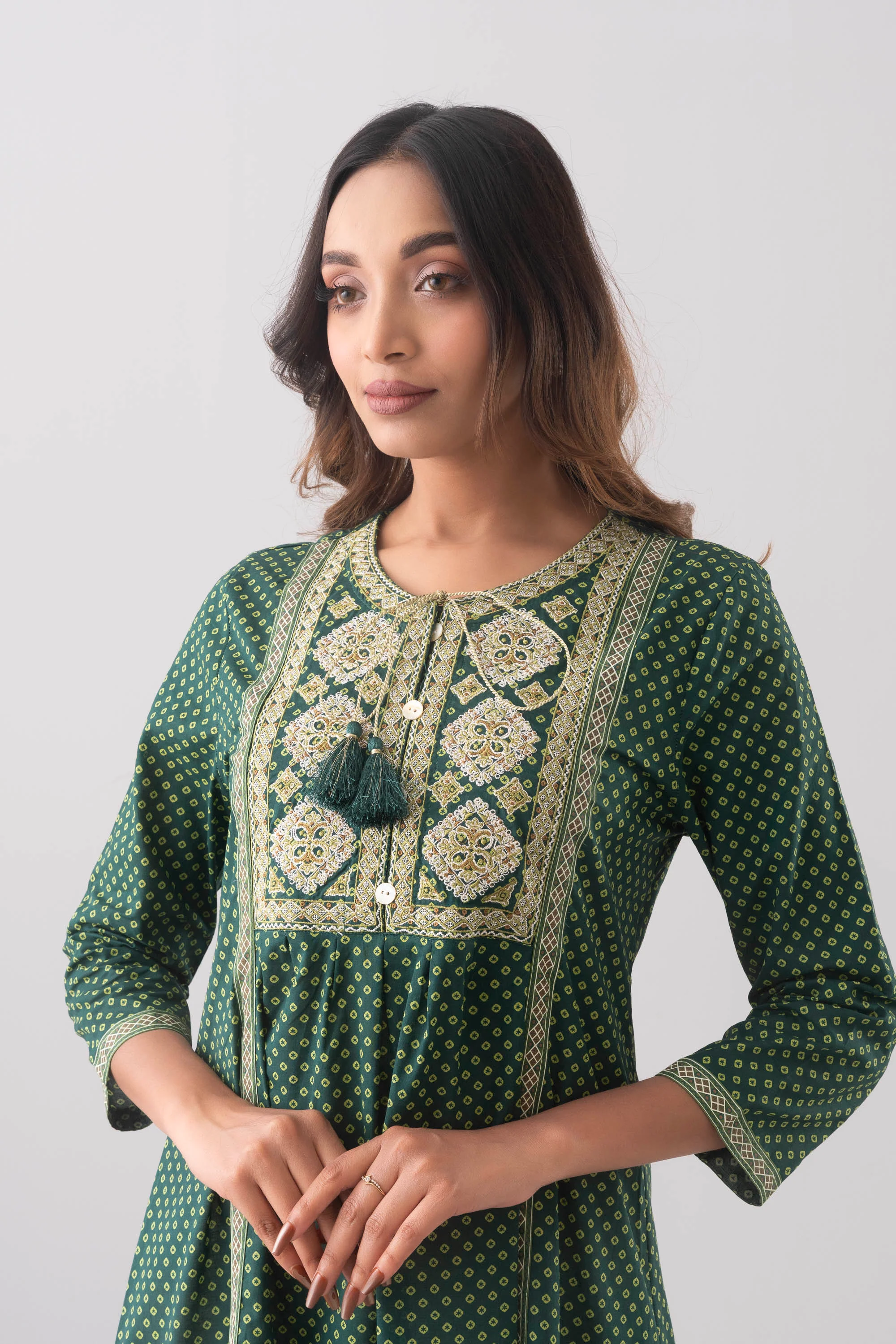 Smart Fit Printed Ethnic Kurta - Image 5