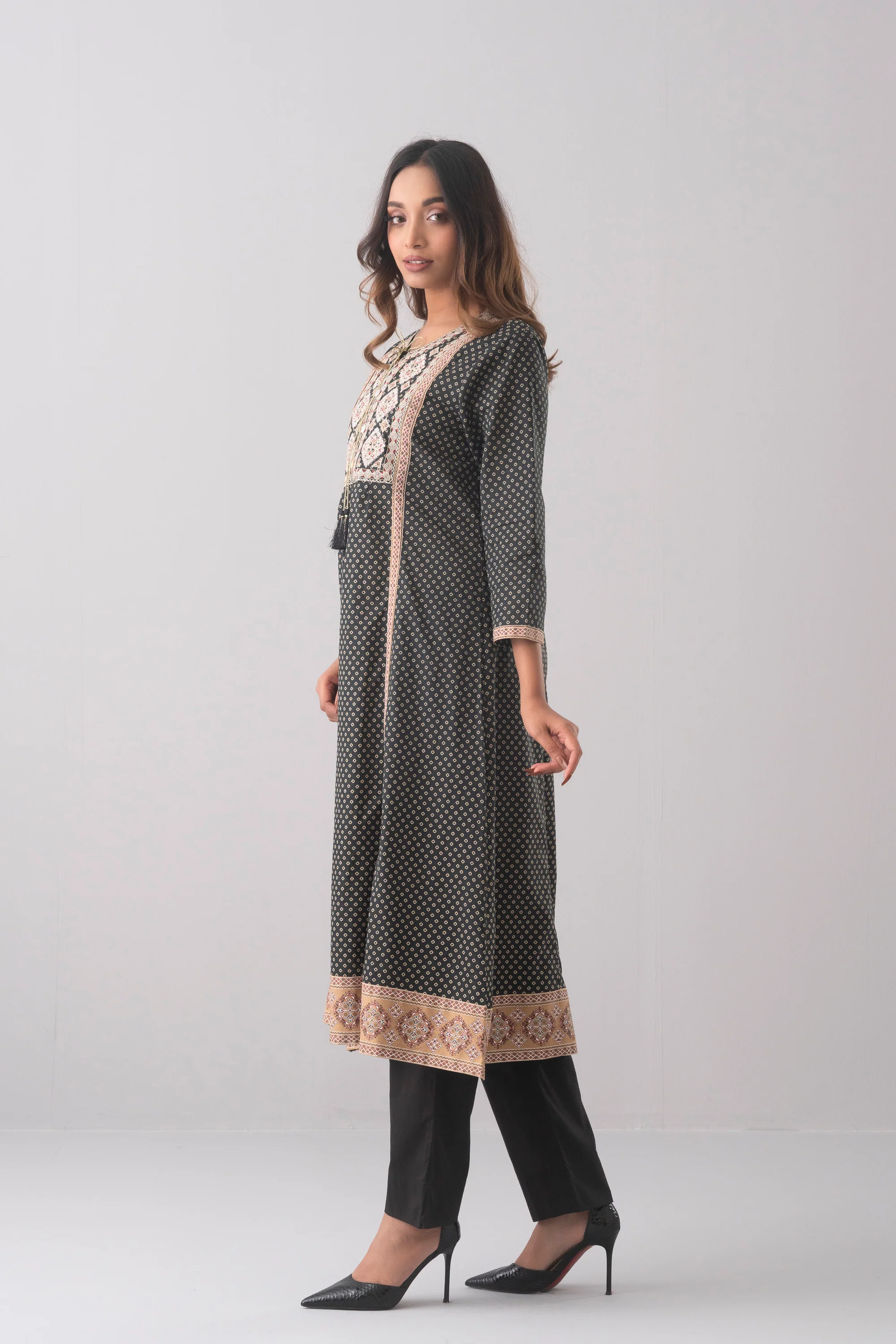 Smart Fit Printed Ethnic Kurta - Image 8