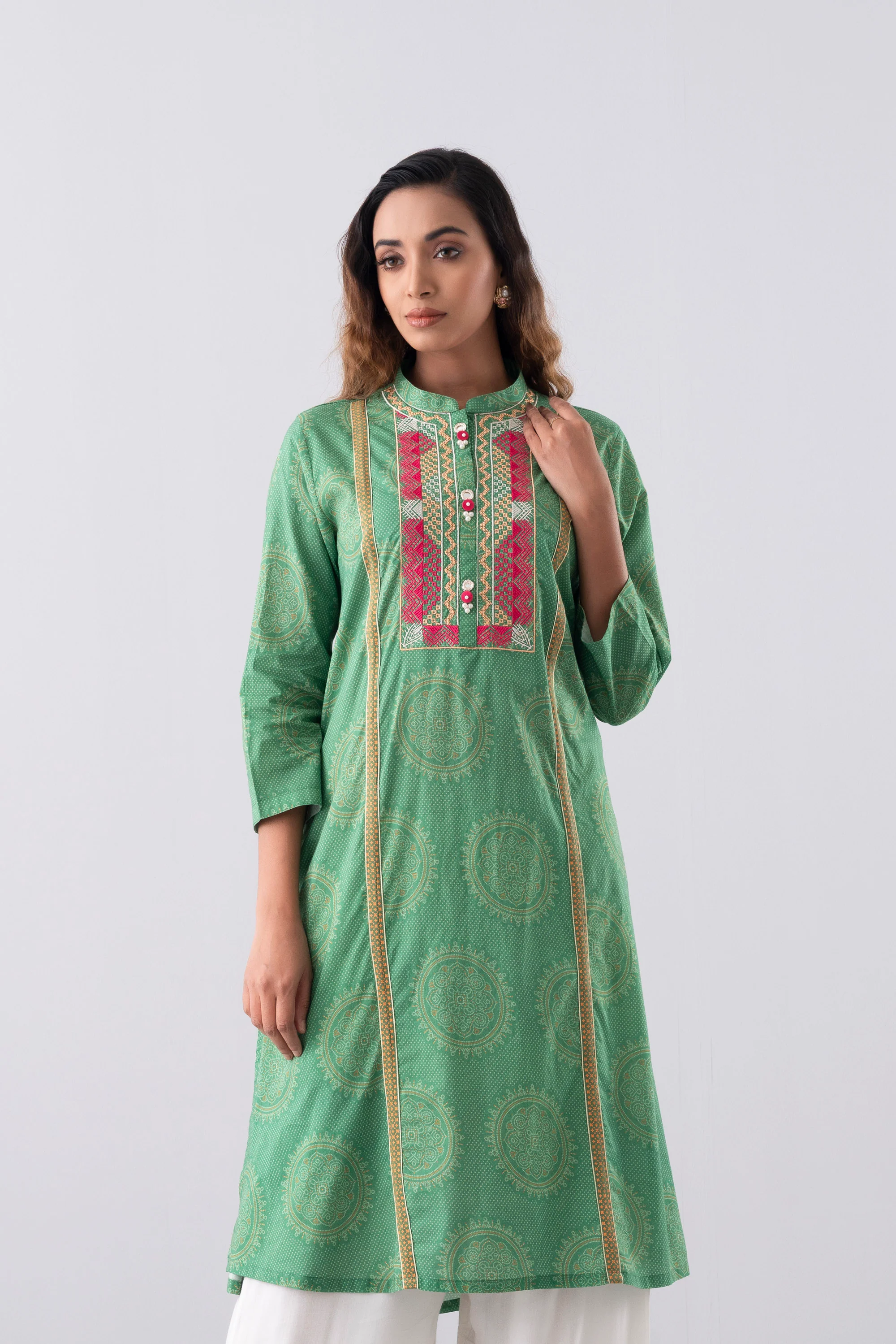 Relaxed Fit Printed Ethnic Kurta - Image 2