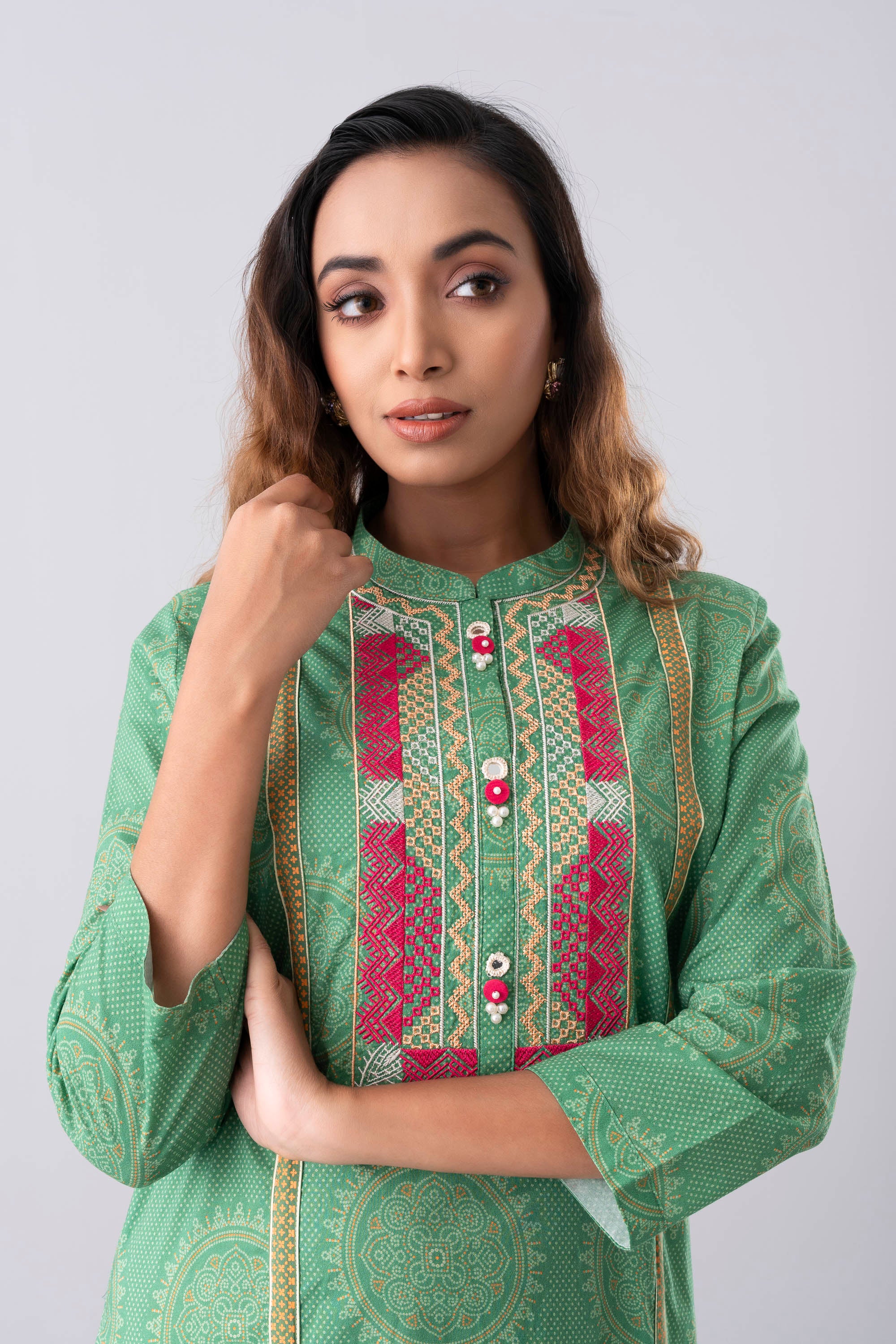 Relaxed Fit Printed Ethnic Kurta - Image 5