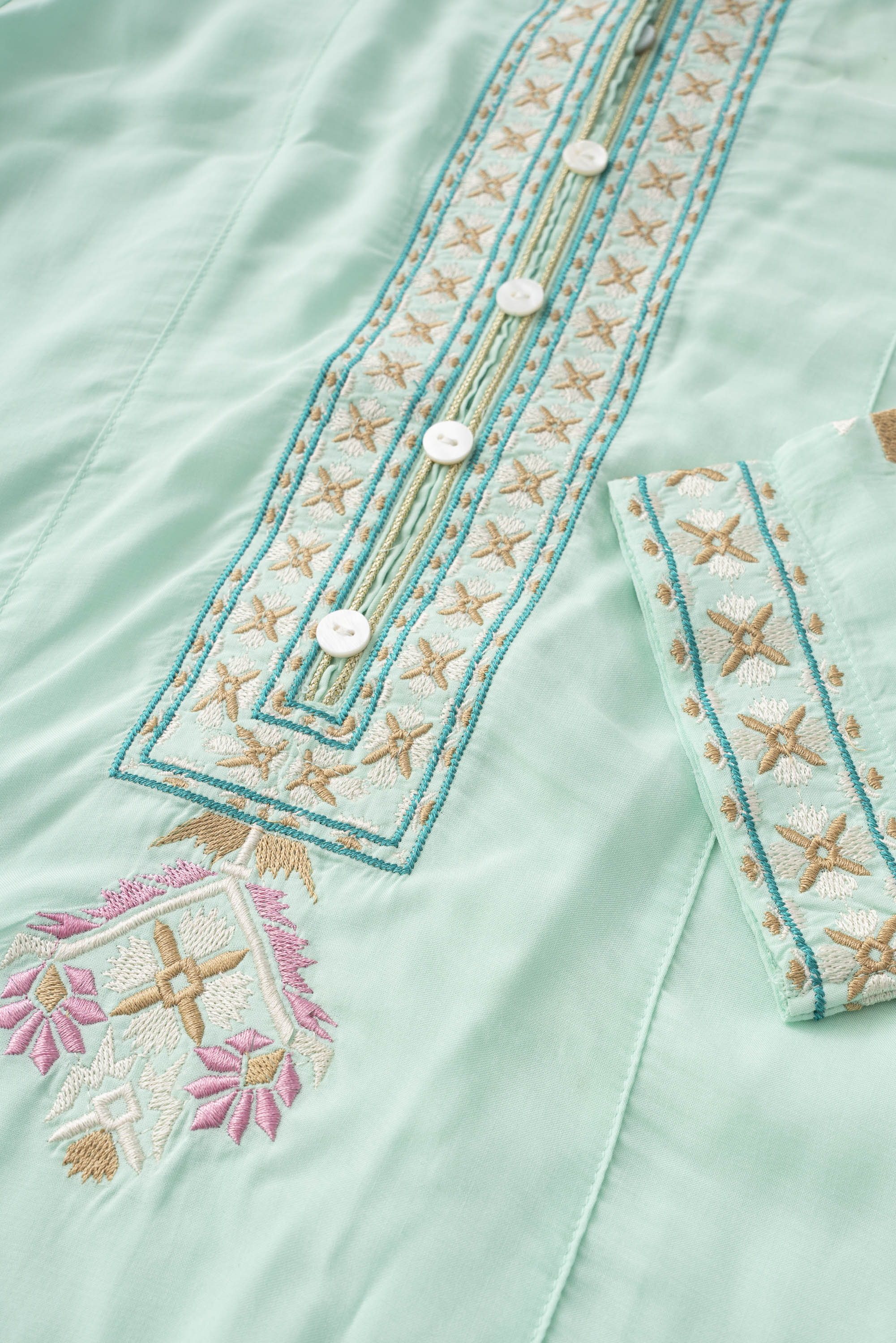 Smart Fit Embroidered Viscose Ethnic Kurti - Image 6