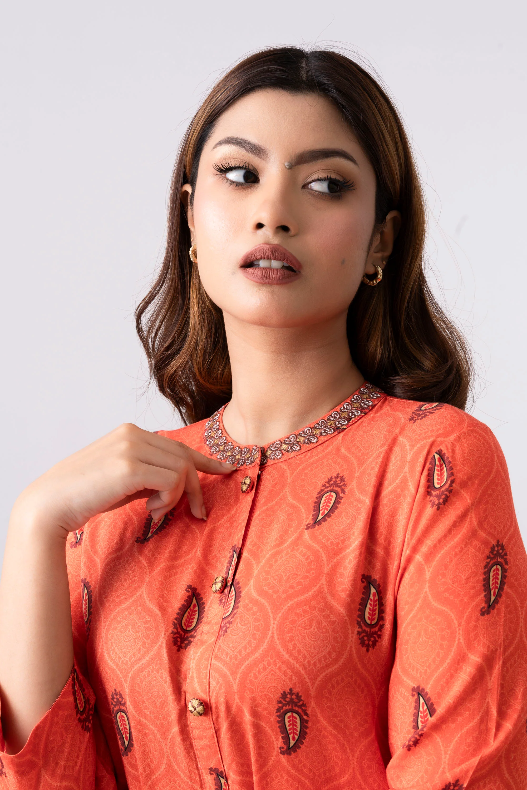 Smart Fit Embroidered Ethnic Kurti - Image 5