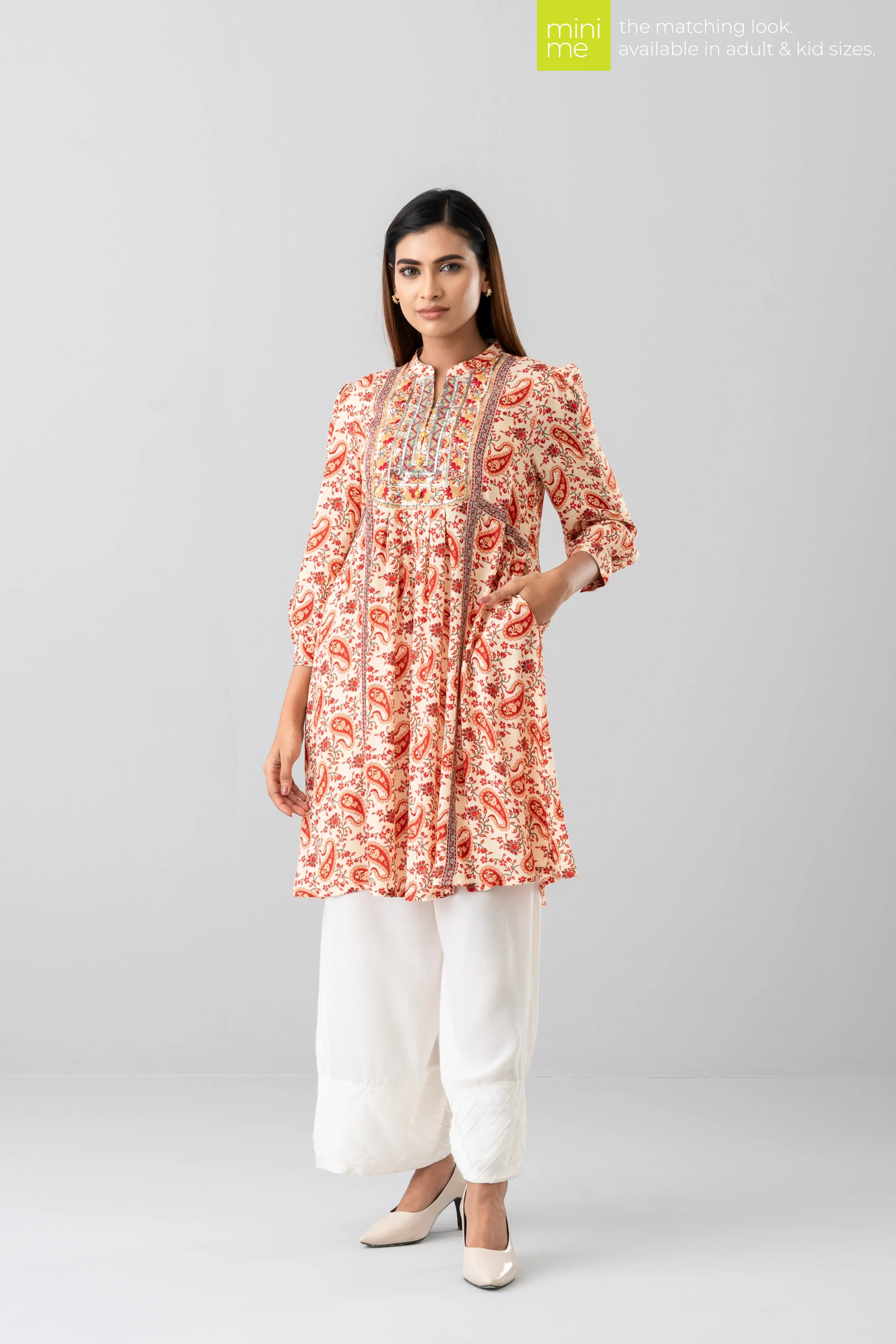 Smart Fit Embroidered Viscose Ethnic Kurti - Image 7