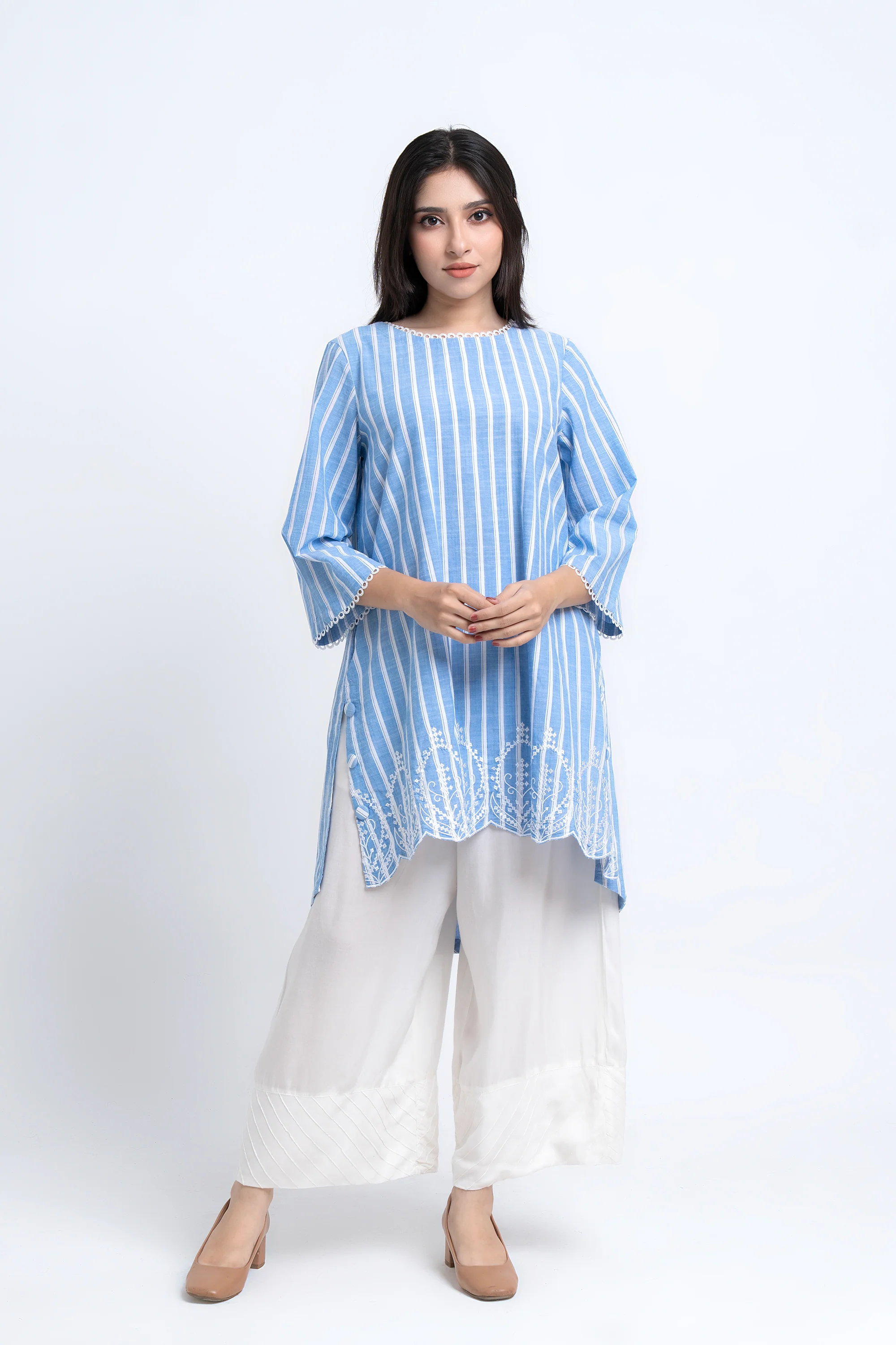 Smart Fit Striped Ethnic Kurti