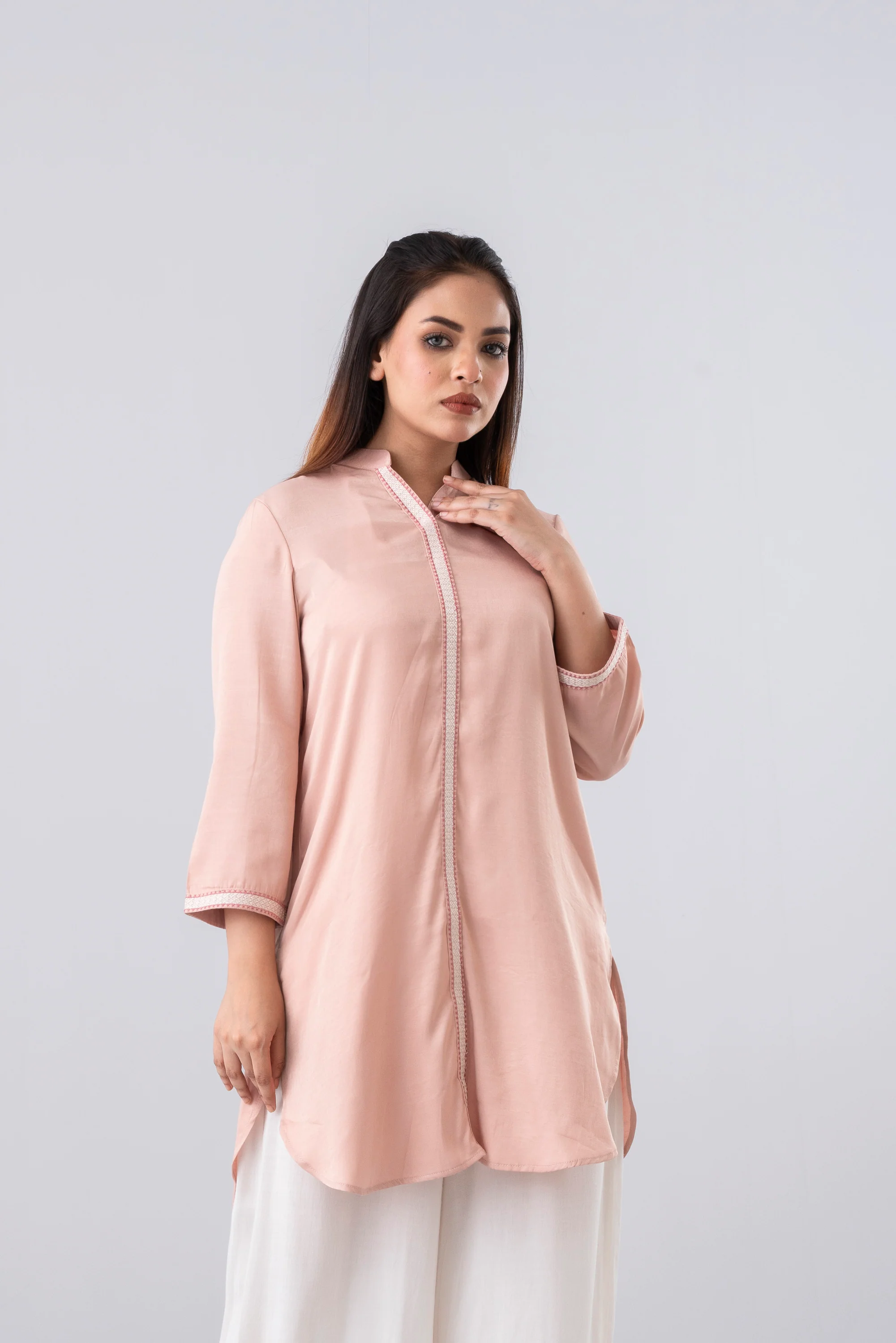 Smart Fit Embroidered Ethnic Kurti - Image 2