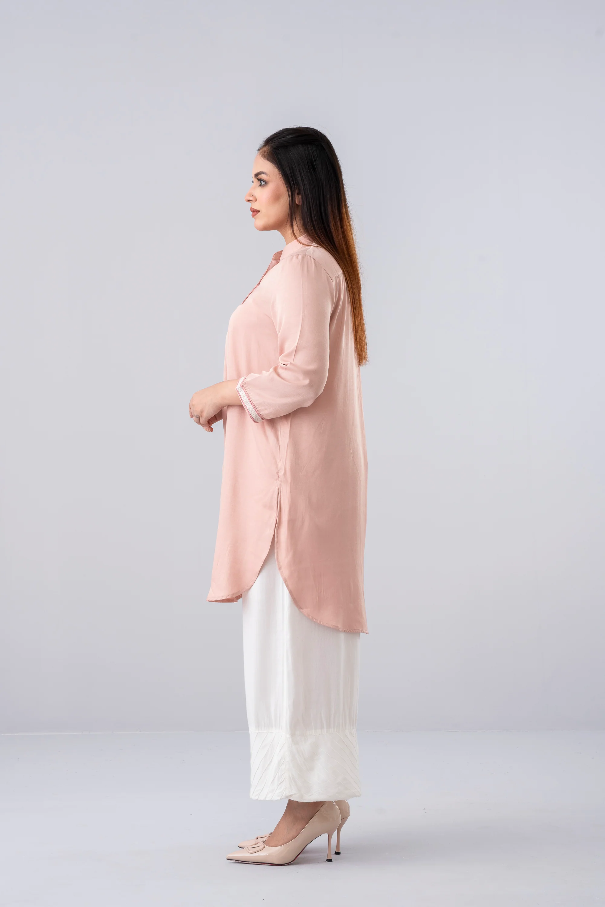 Smart Fit Embroidered Ethnic Kurti - Image 3