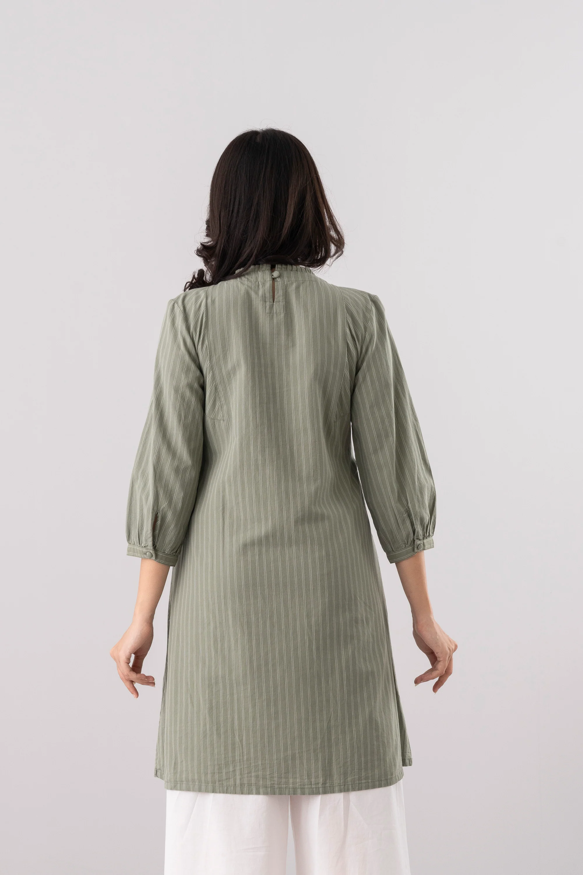Smart Fit Embroidered Ethnic Kurti - Image 4