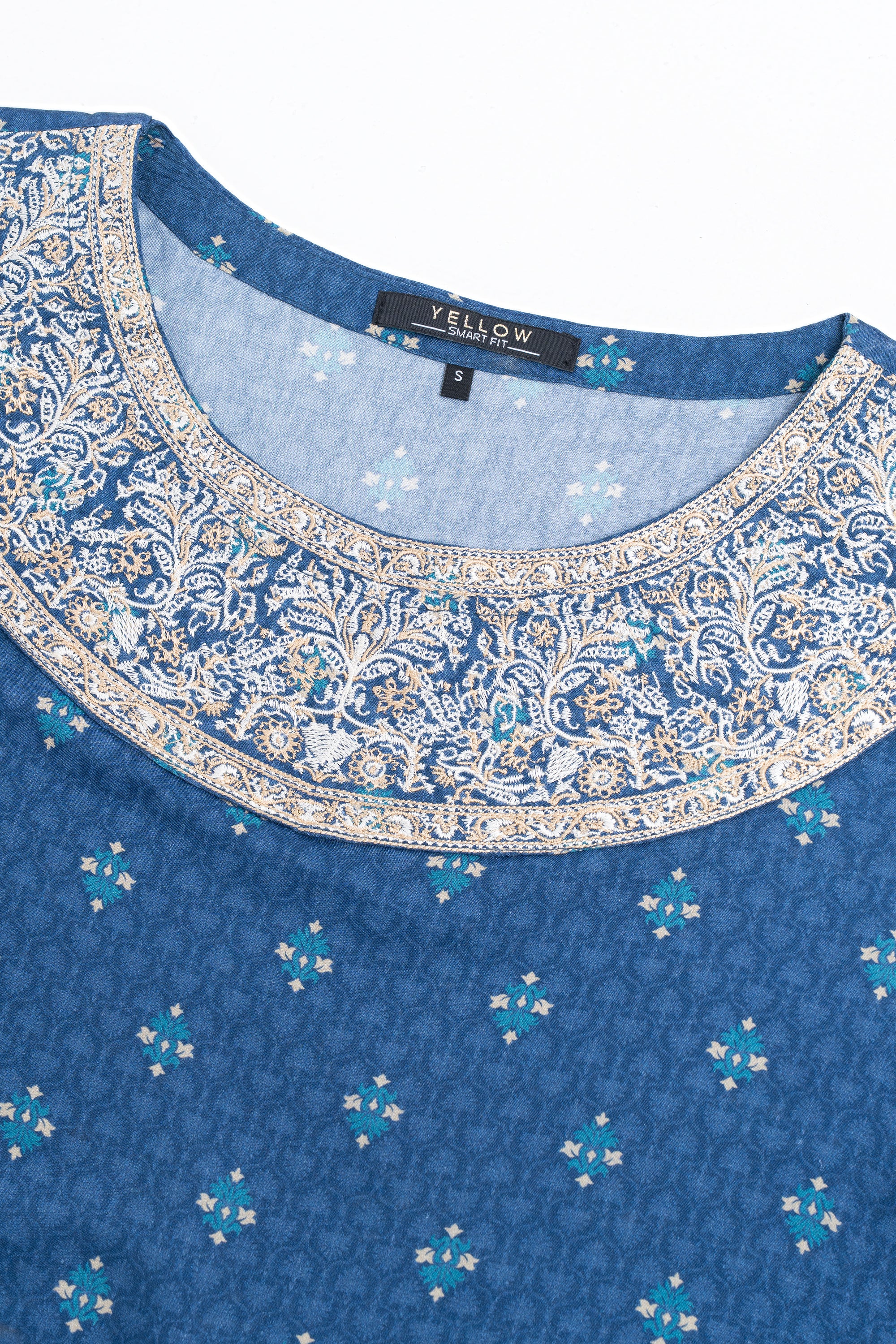 Smart Fit Embroidered Viscose Ethnic Kurti - Image 5