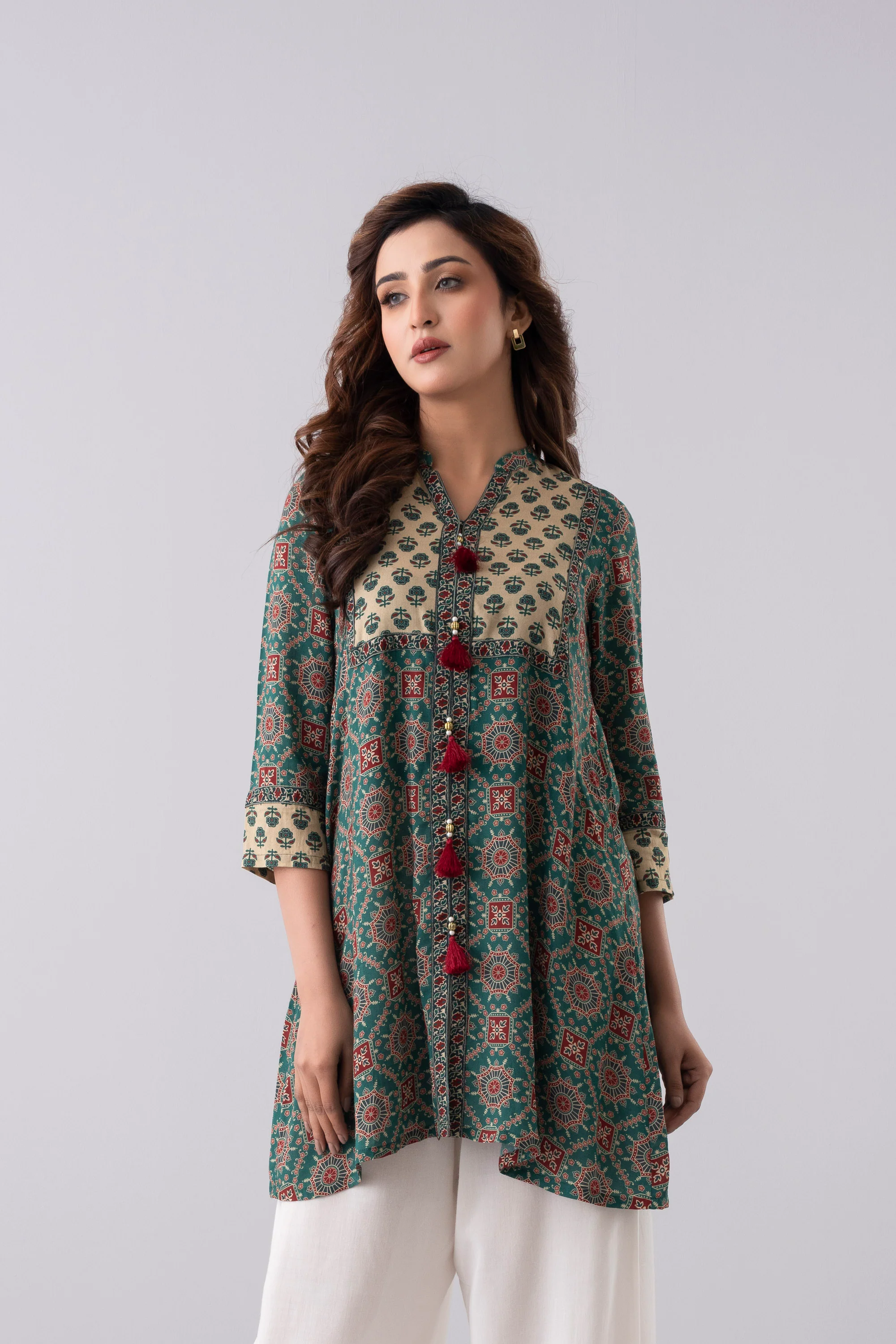 Smart Fit Printed Ethnic Kurti - Image 3