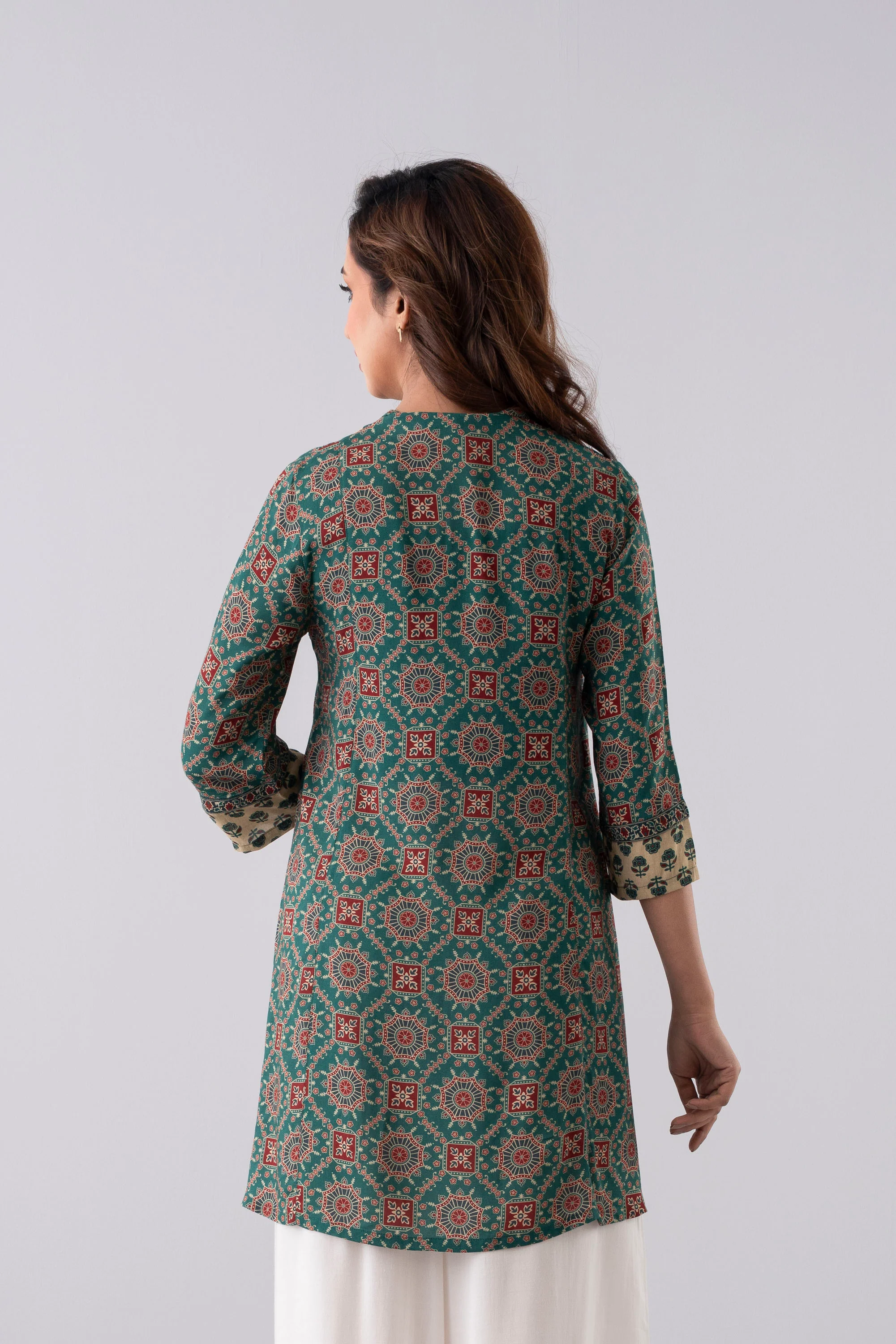 Smart Fit Printed Ethnic Kurti - Image 4