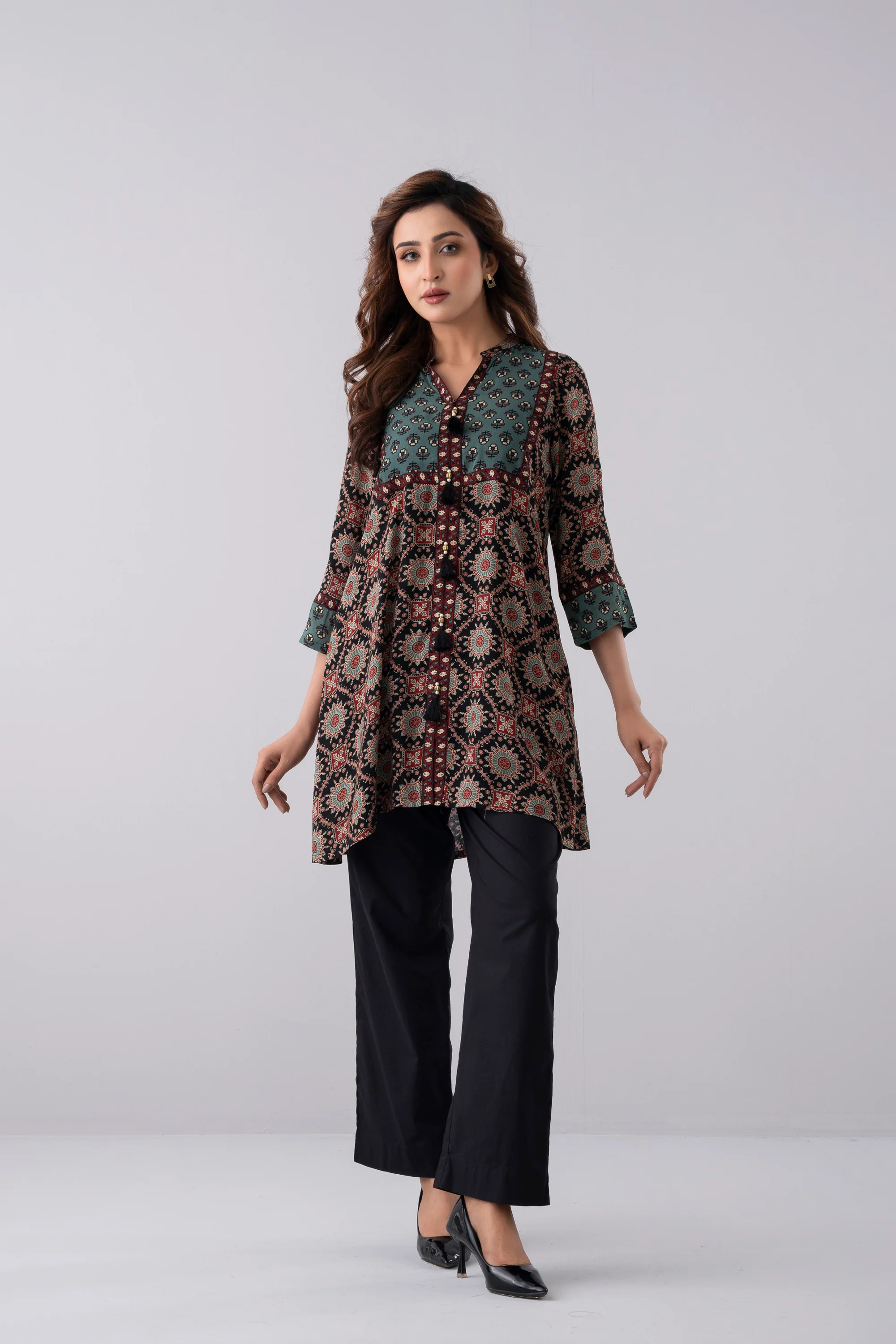 Smart Fit Printed Ethnic Kurti - Image 8