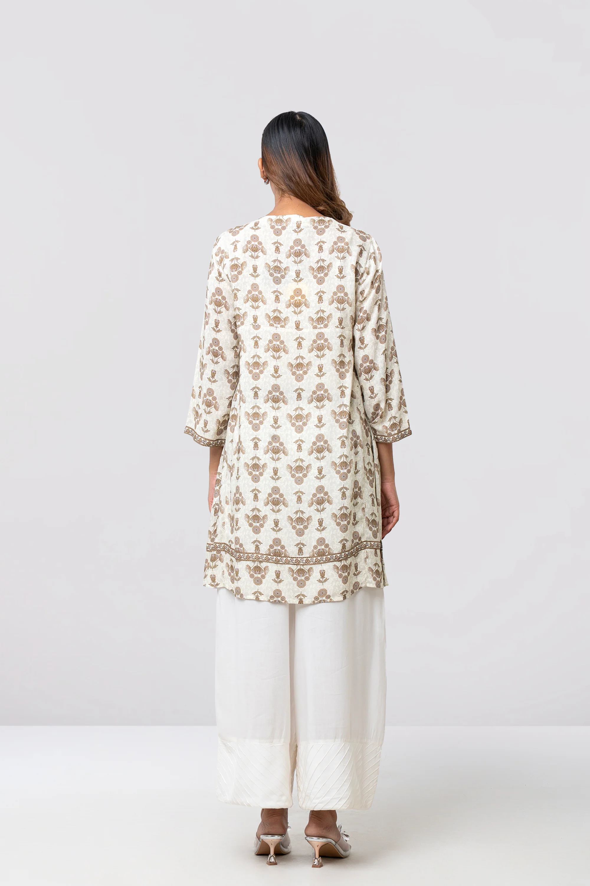Smart Fit Embroidered Ethnic Kurti - Image 3