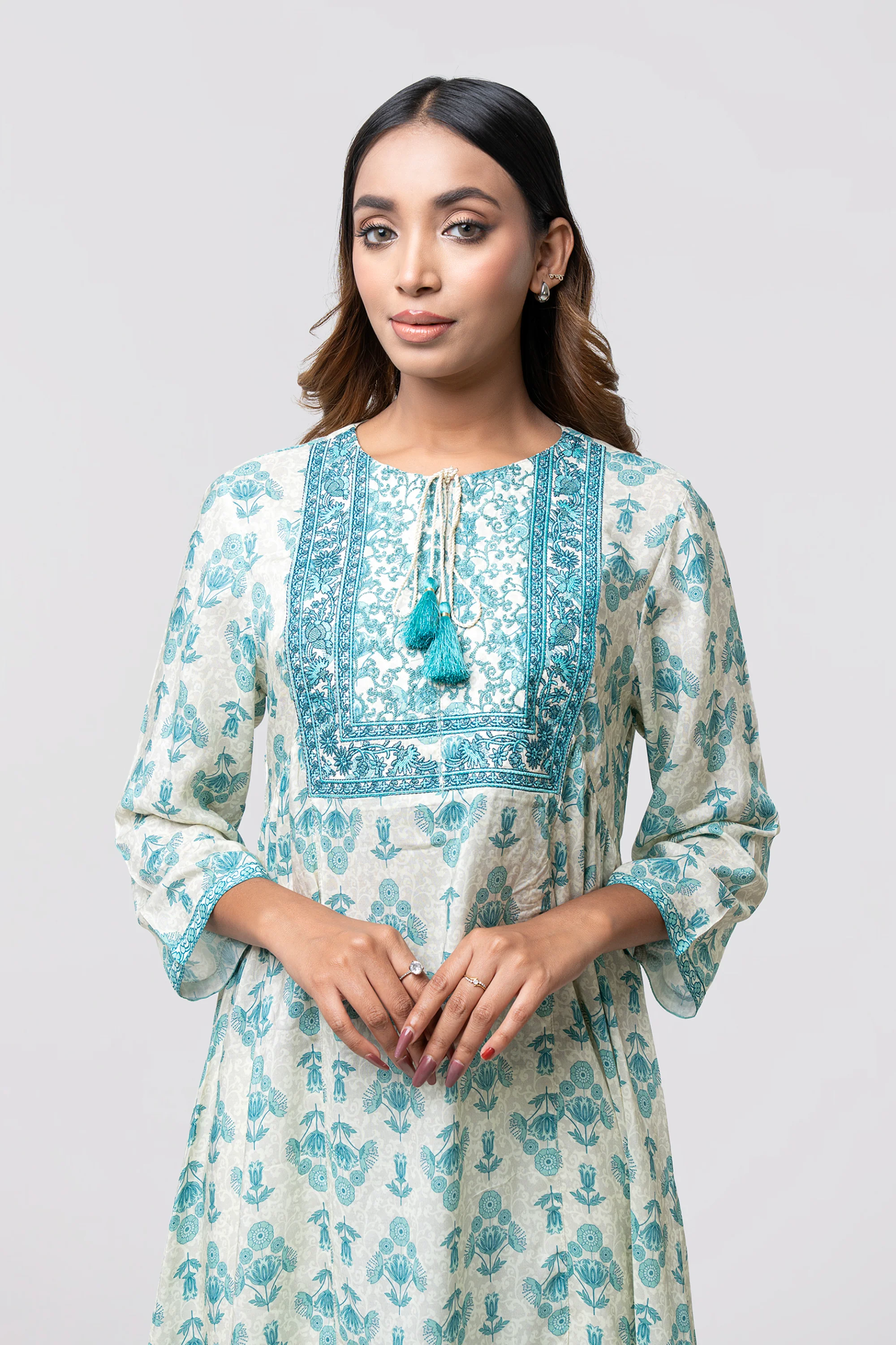Smart Fit Embroidered Ethnic Kurti - Image 8