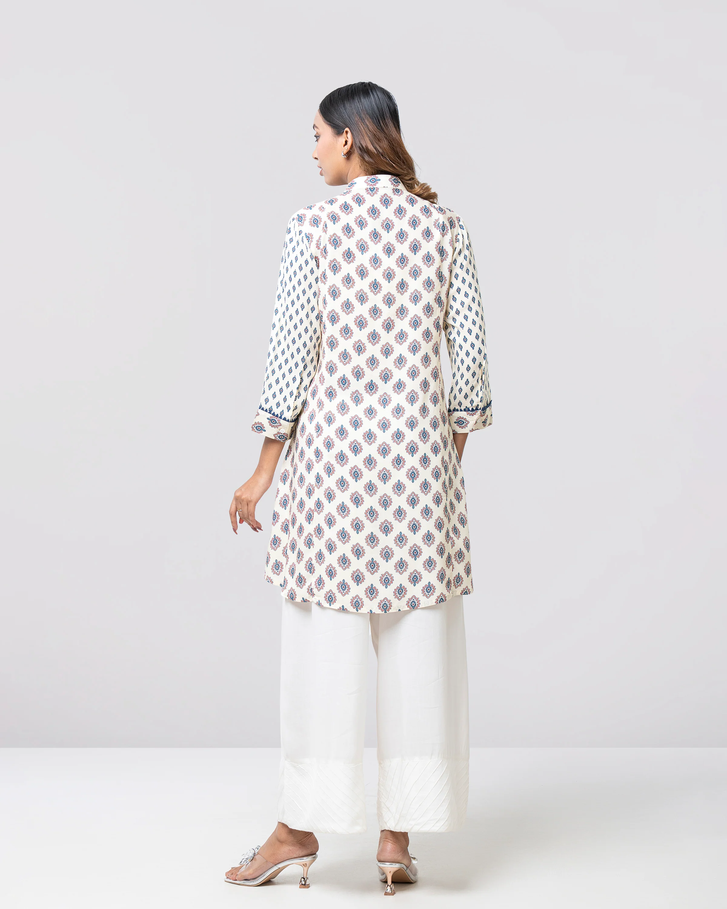 Smart Fit Printed Viscose Ethnic Kurti - Image 9