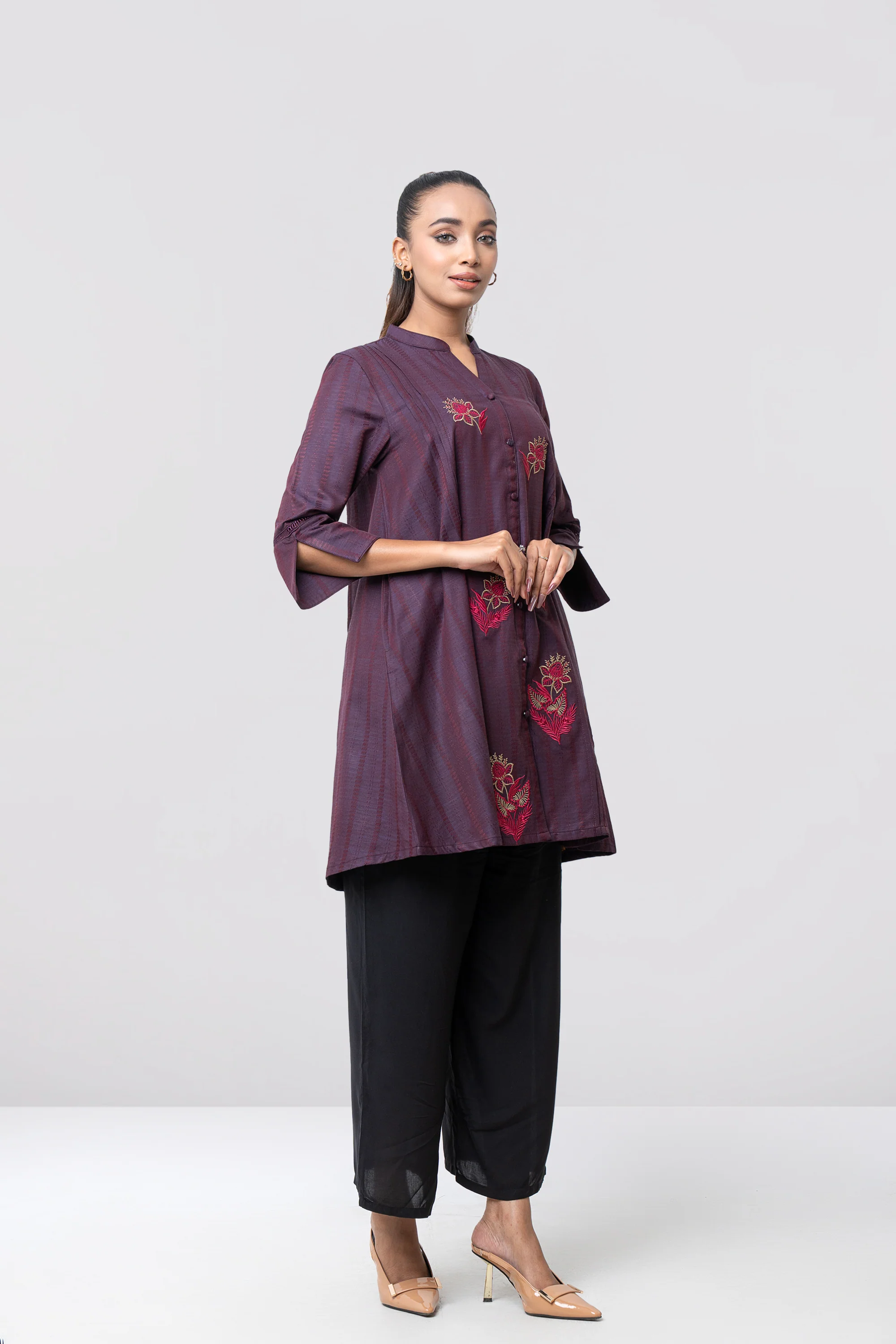 Smart Fit Embroidered Ethnic Kurti - Image 7
