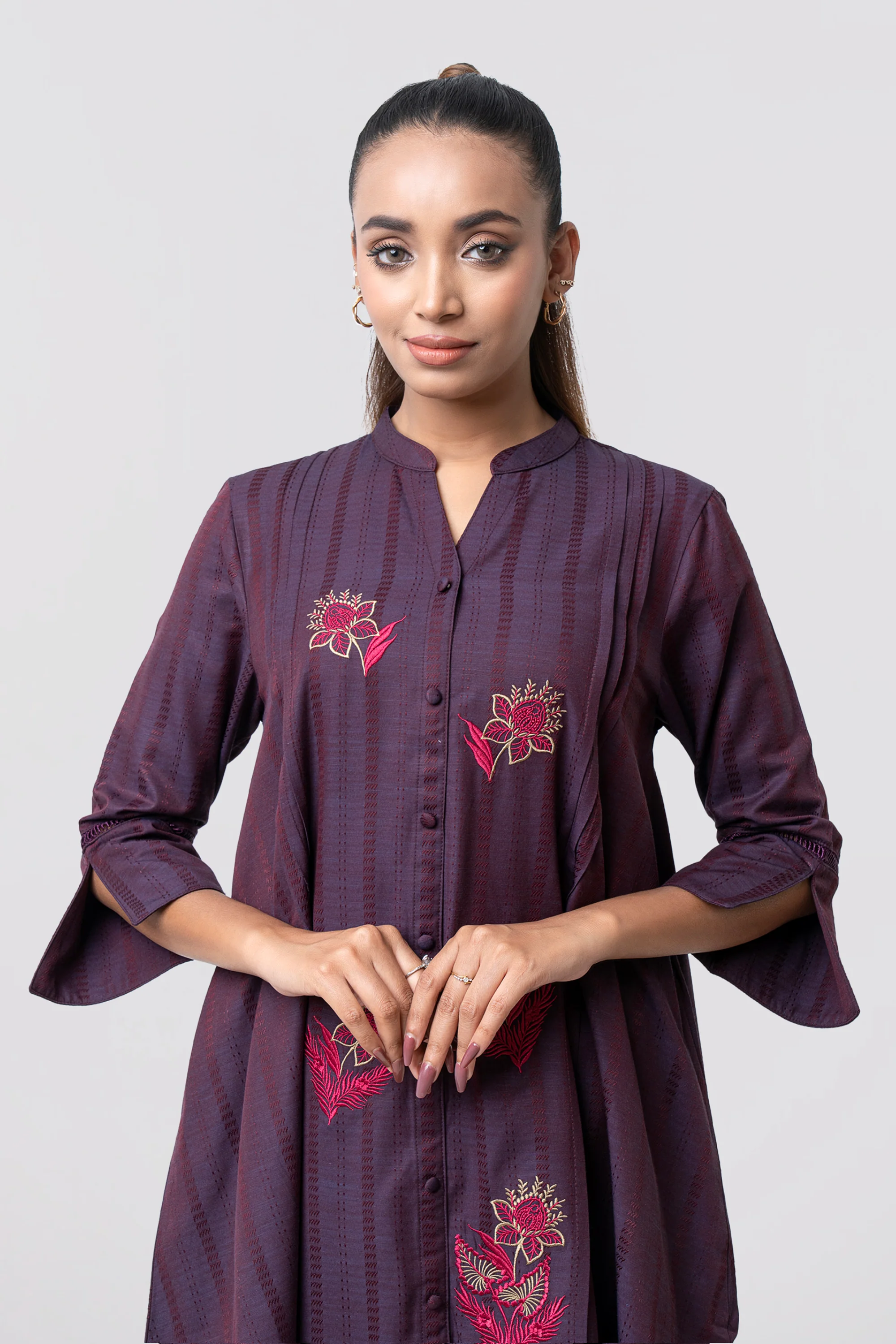 Smart Fit Embroidered Ethnic Kurti - Image 9