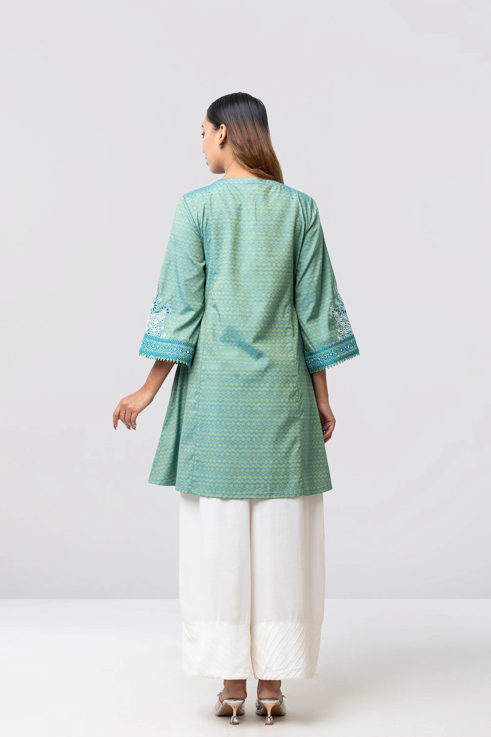 Smart Fit Embroidered Ethnic Kurti - Image 7