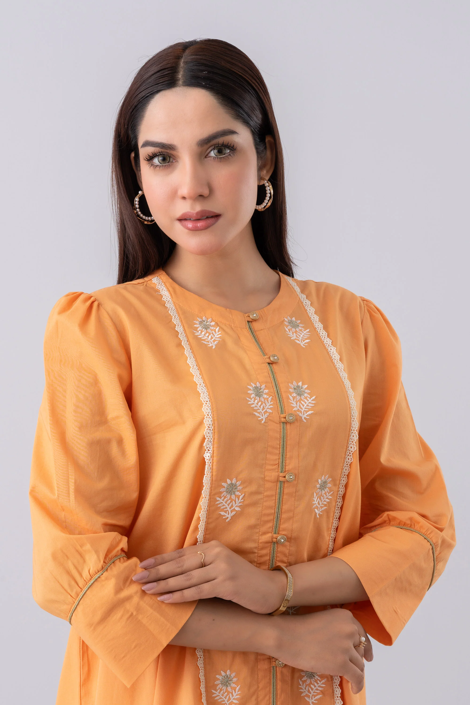 Smart Fit Embroidered Ethnic Kurti - Image 11