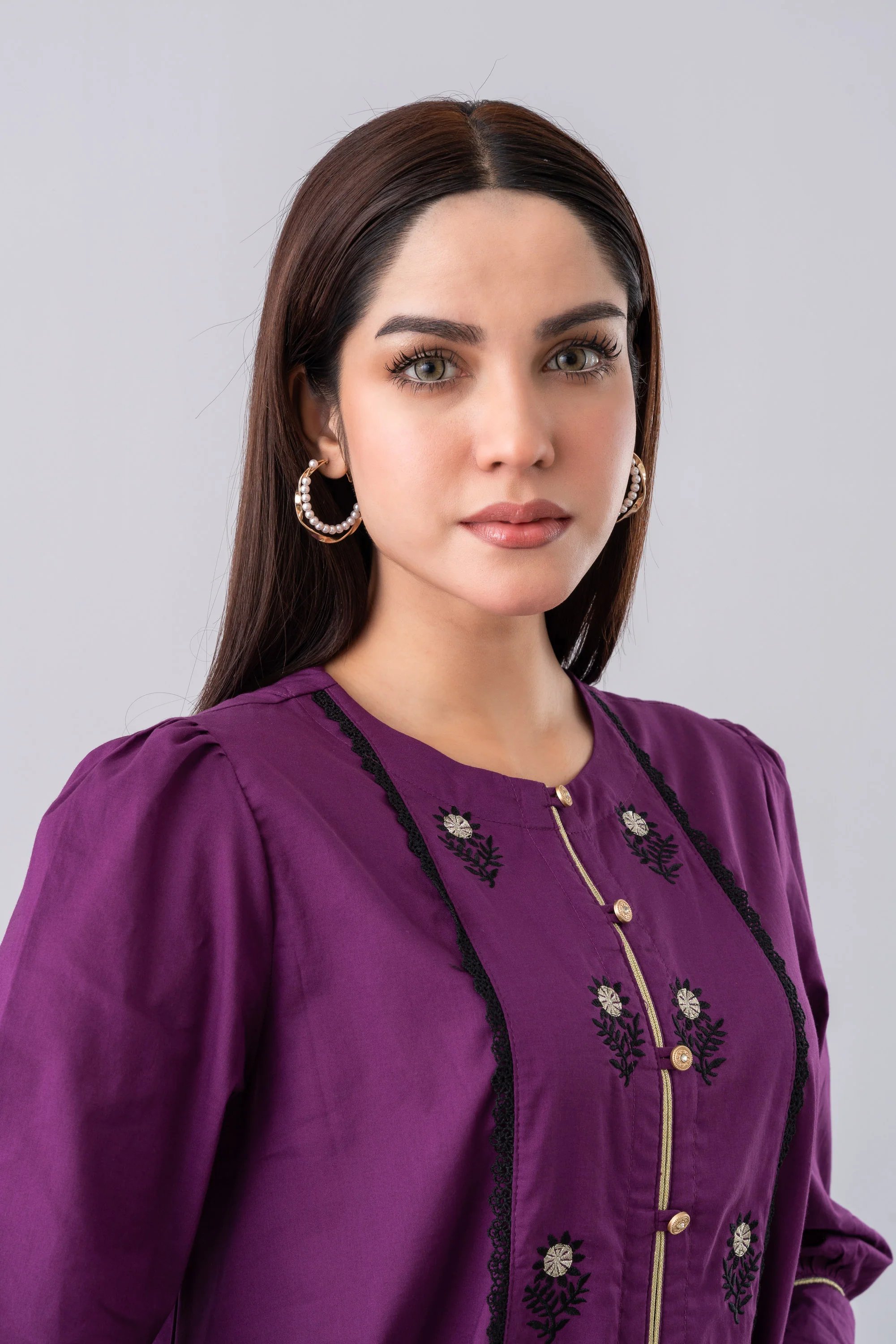 Smart Fit Embroidered Ethnic Kurti - Image 17