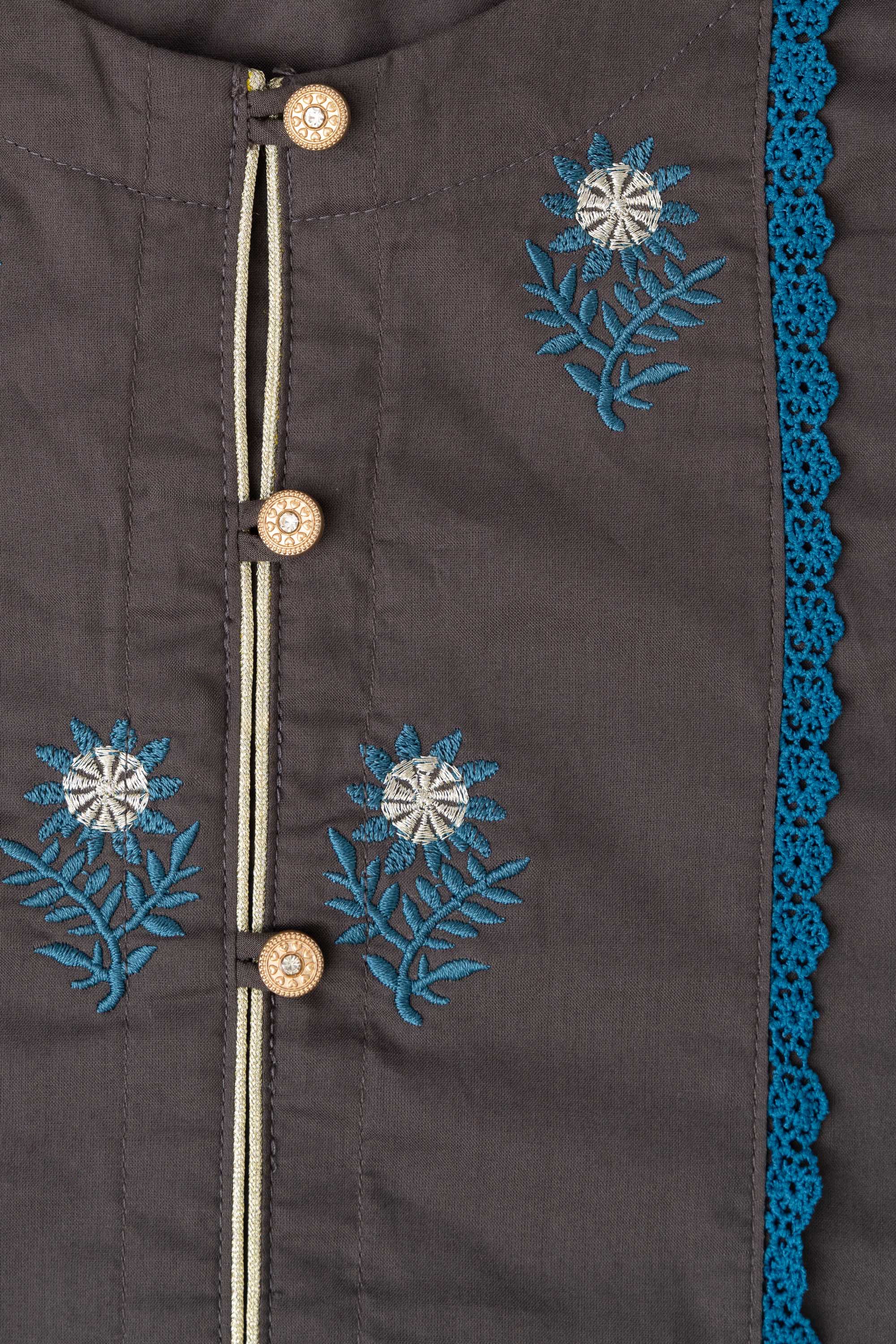 Smart Fit Embroidered Ethnic Kurti - Image 6