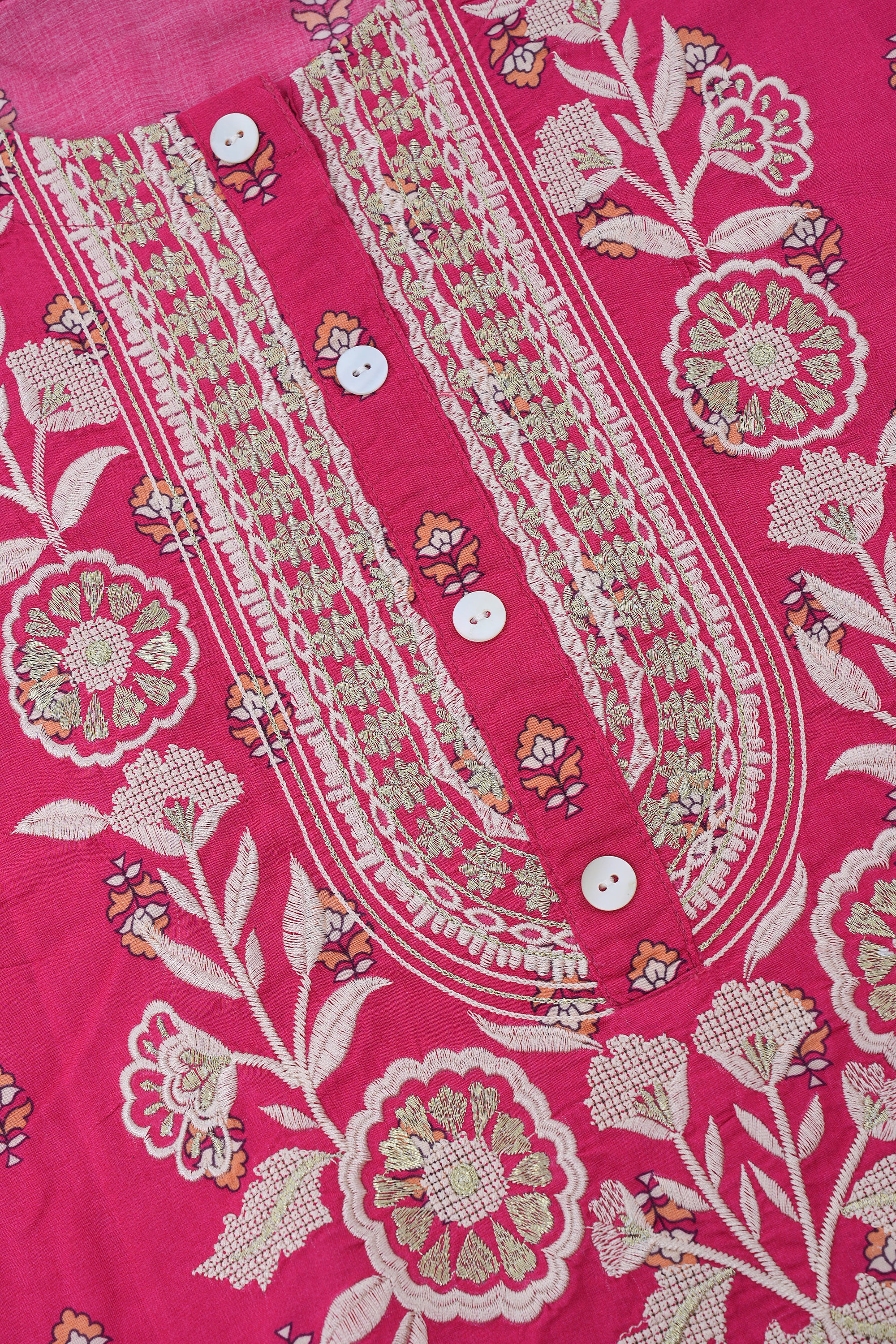 Smart Fit Embroidered Viscose Ethnic Kurti - Image 6
