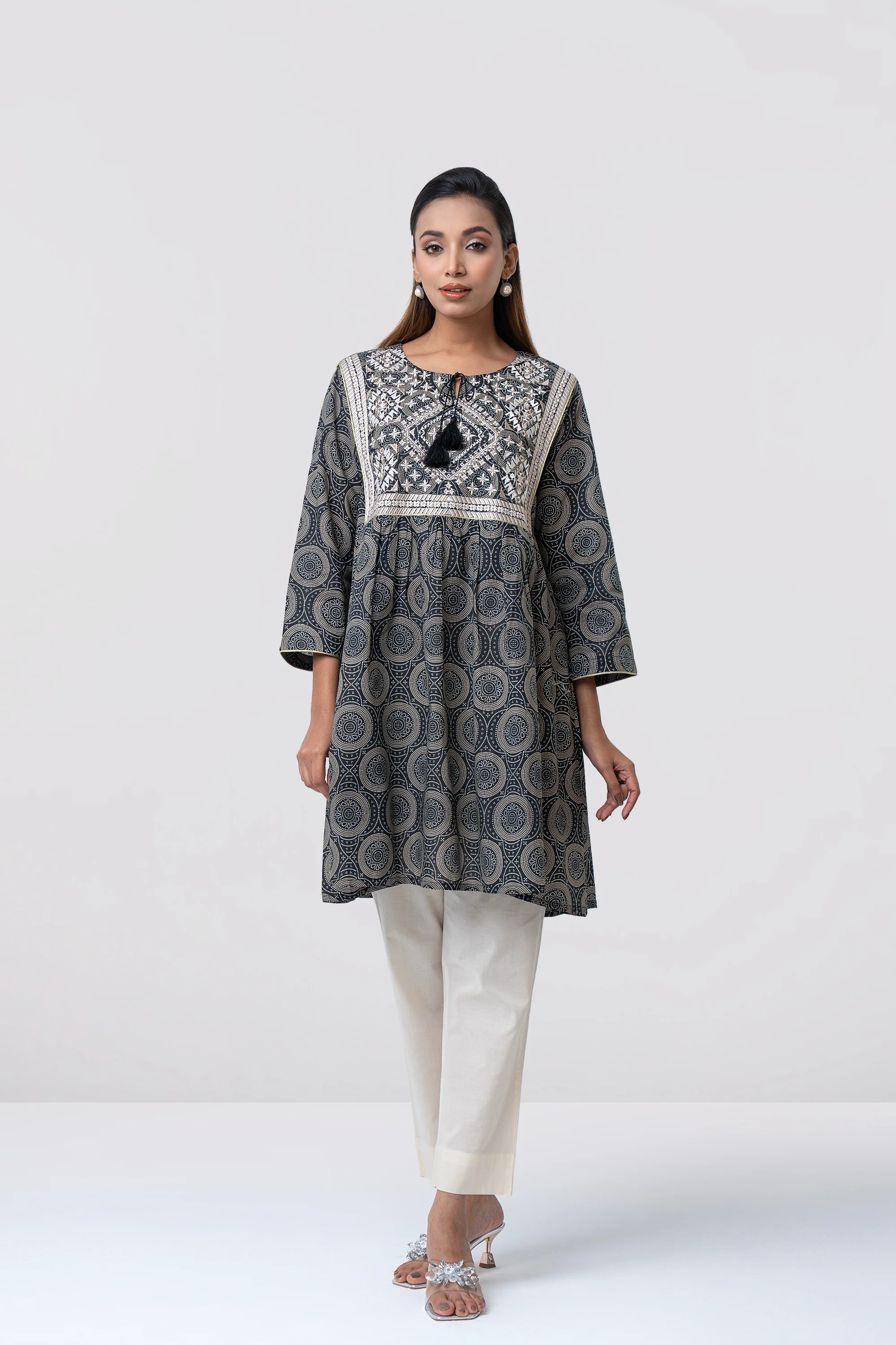 Relaxed Fit Printed Ethnic Kurti - Image 3